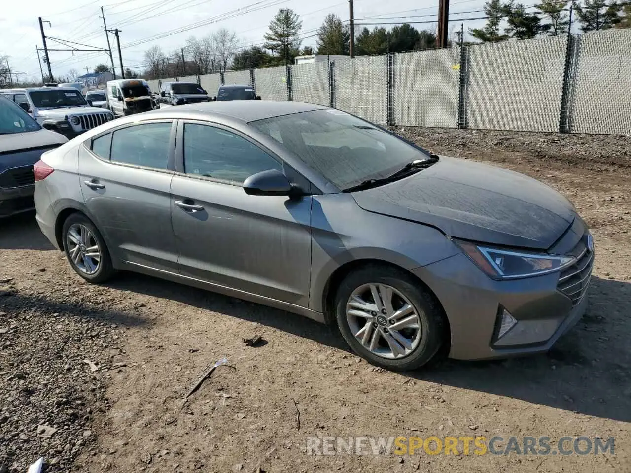 4 fotografías del automóvil dañado 5NPD84LF8LH540088 HYUNDAI ELANTRA 2020