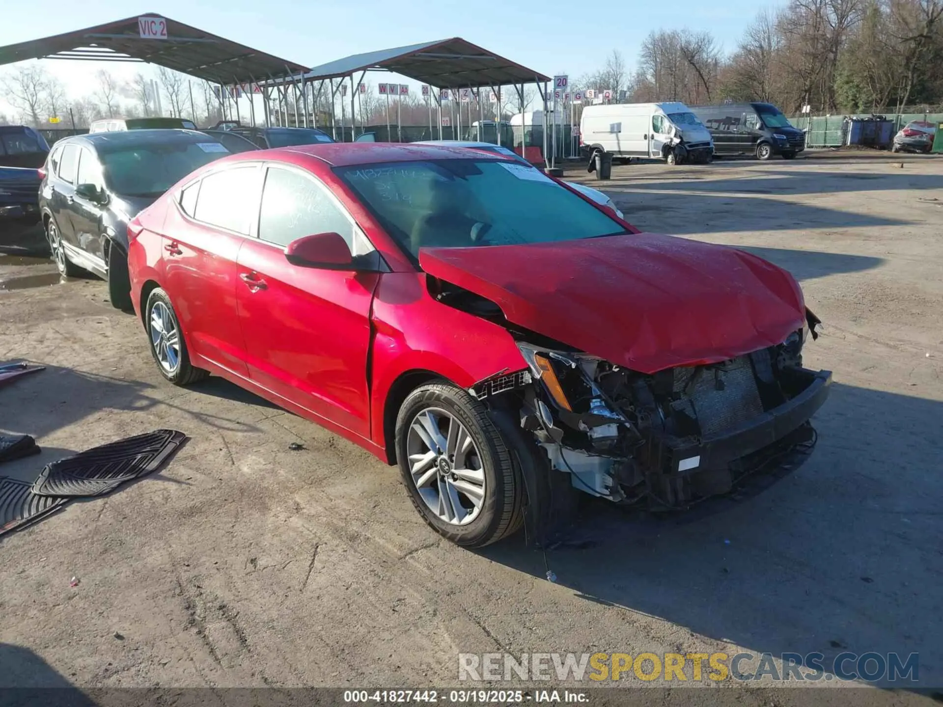 1 fotografías del automóvil dañado 5NPD84LF8LH562835 HYUNDAI ELANTRA 2020