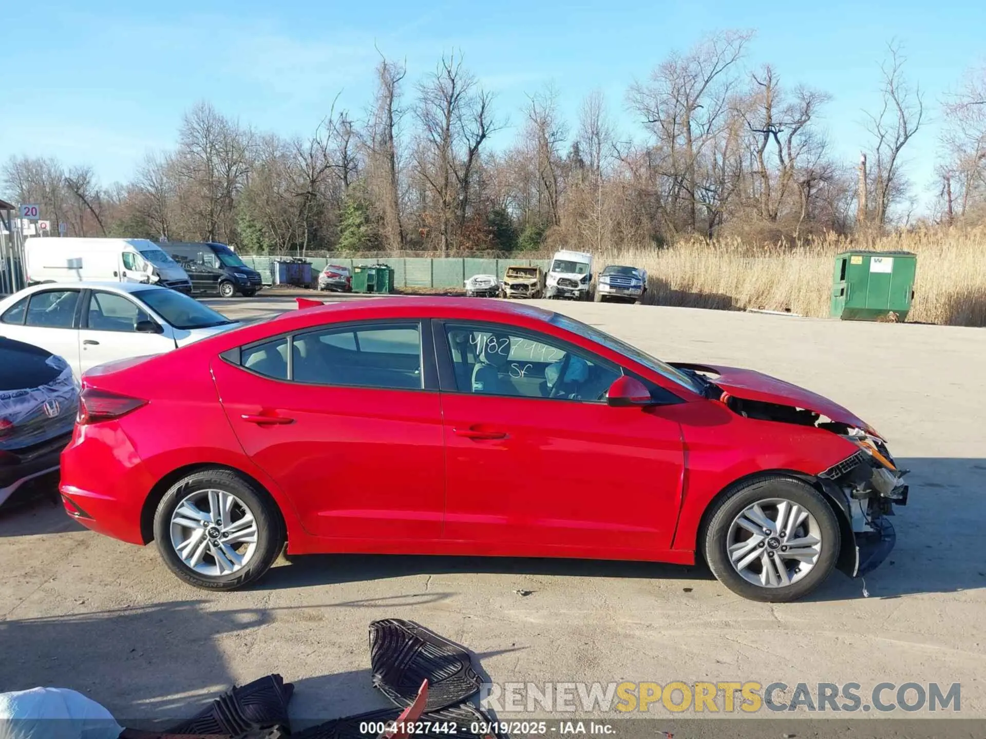 14 fotografías del automóvil dañado 5NPD84LF8LH562835 HYUNDAI ELANTRA 2020