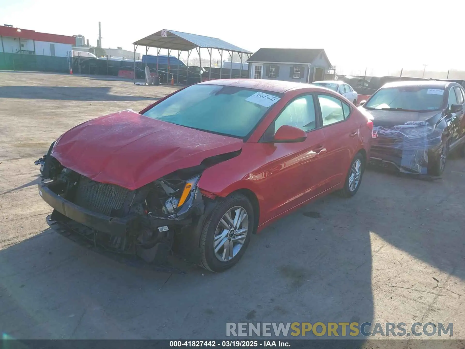 2 fotografías del automóvil dañado 5NPD84LF8LH562835 HYUNDAI ELANTRA 2020
