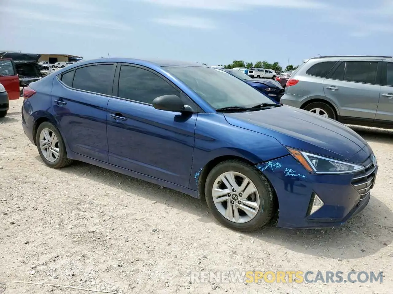 4 fotografías del automóvil dañado 5NPD84LF8LH577951 HYUNDAI ELANTRA 2020