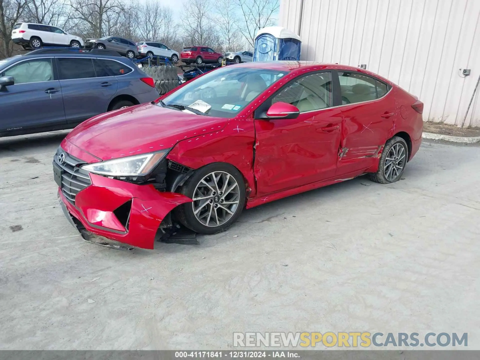 2 fotografías del automóvil dañado 5NPD84LF8LH593714 HYUNDAI ELANTRA 2020