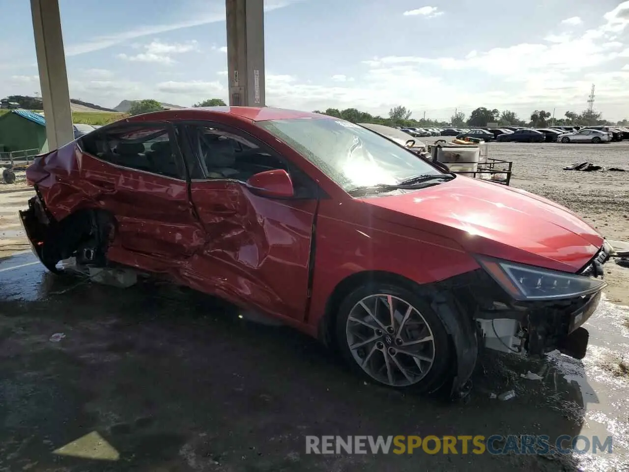 4 fotografías del automóvil dañado 5NPD84LF9LH576775 HYUNDAI ELANTRA 2020