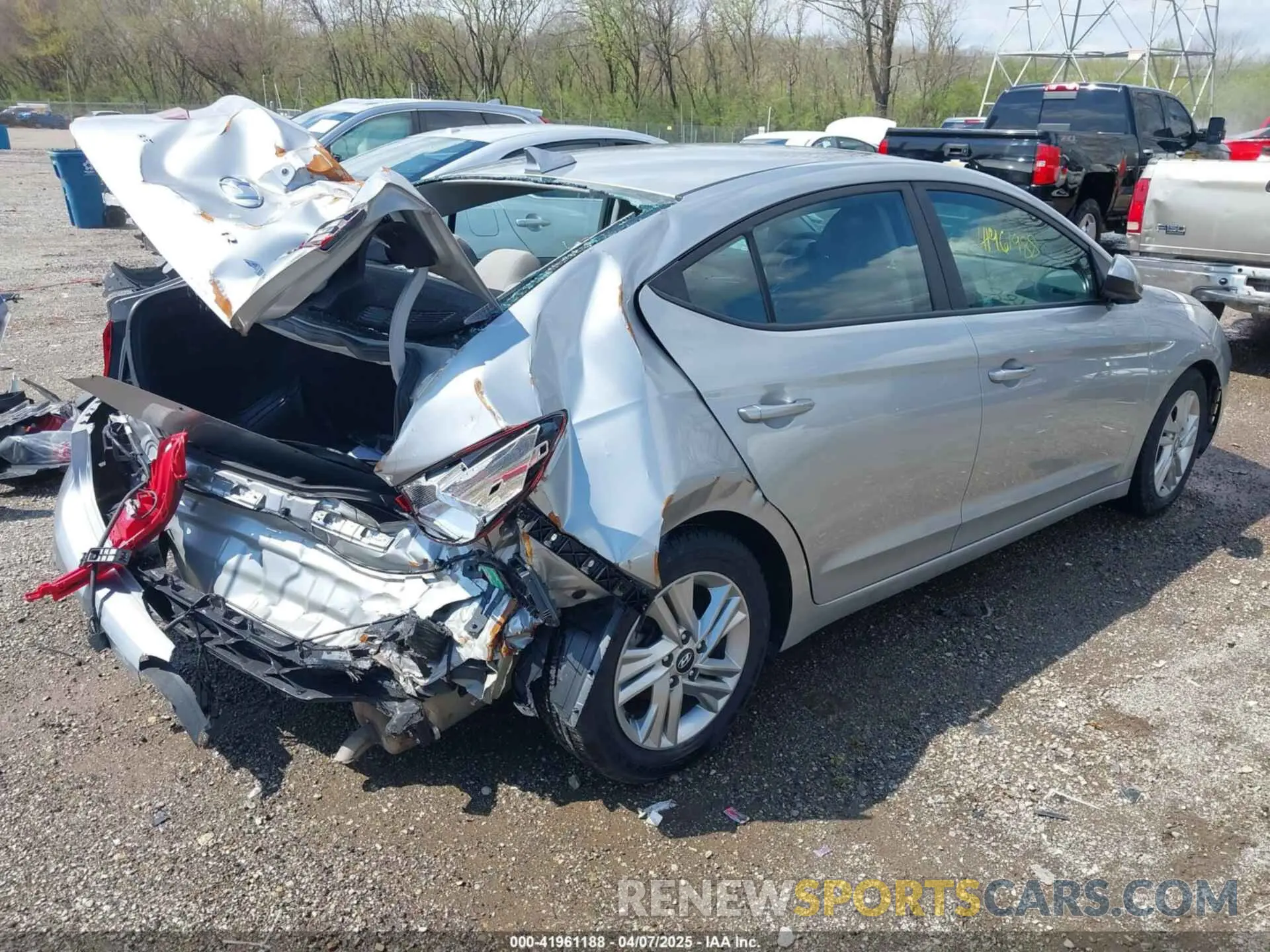 4 fotografías del automóvil dañado 5NPD84LF9LH584648 HYUNDAI ELANTRA 2020
