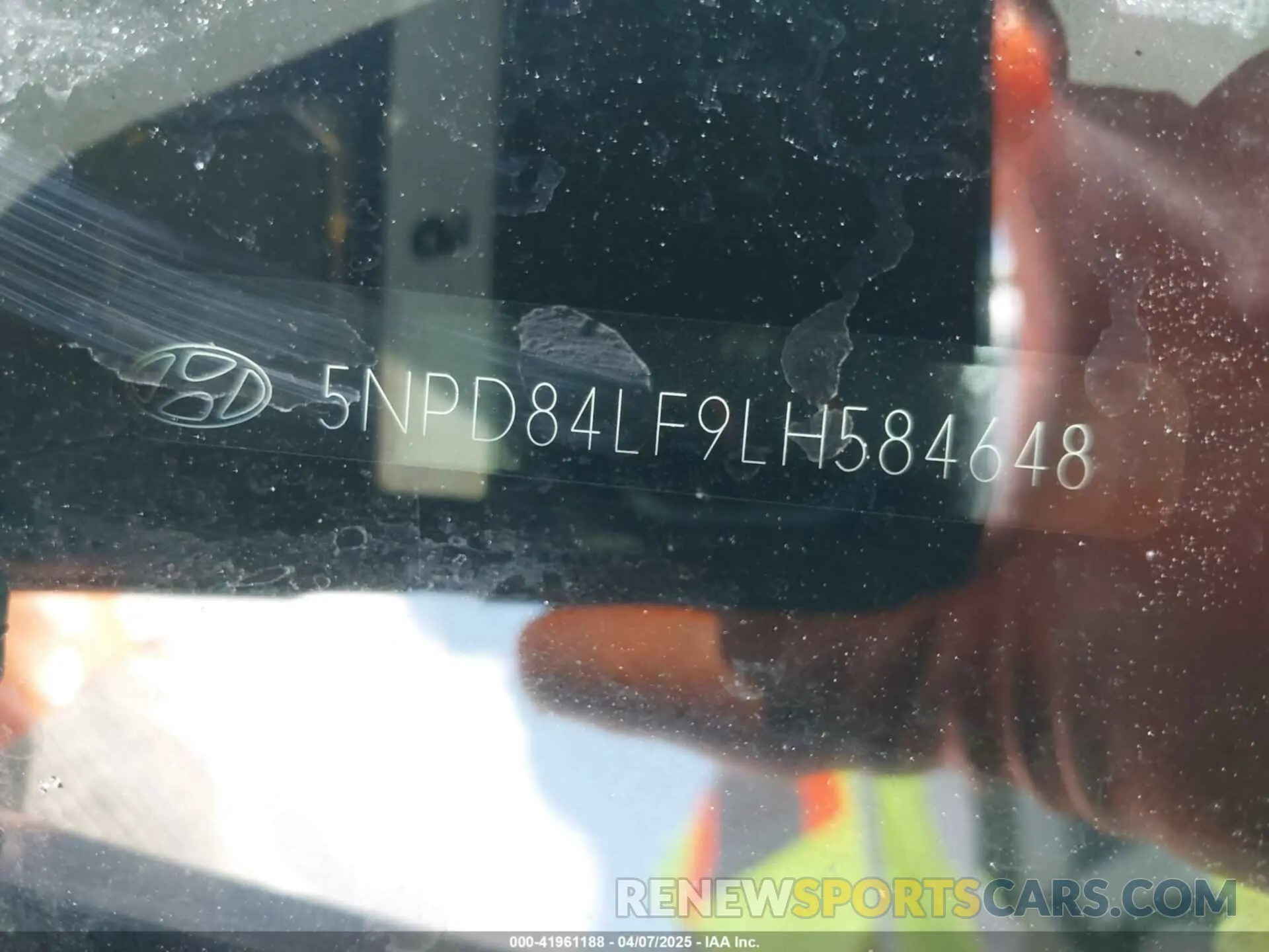 9 fotografías del automóvil dañado 5NPD84LF9LH584648 HYUNDAI ELANTRA 2020