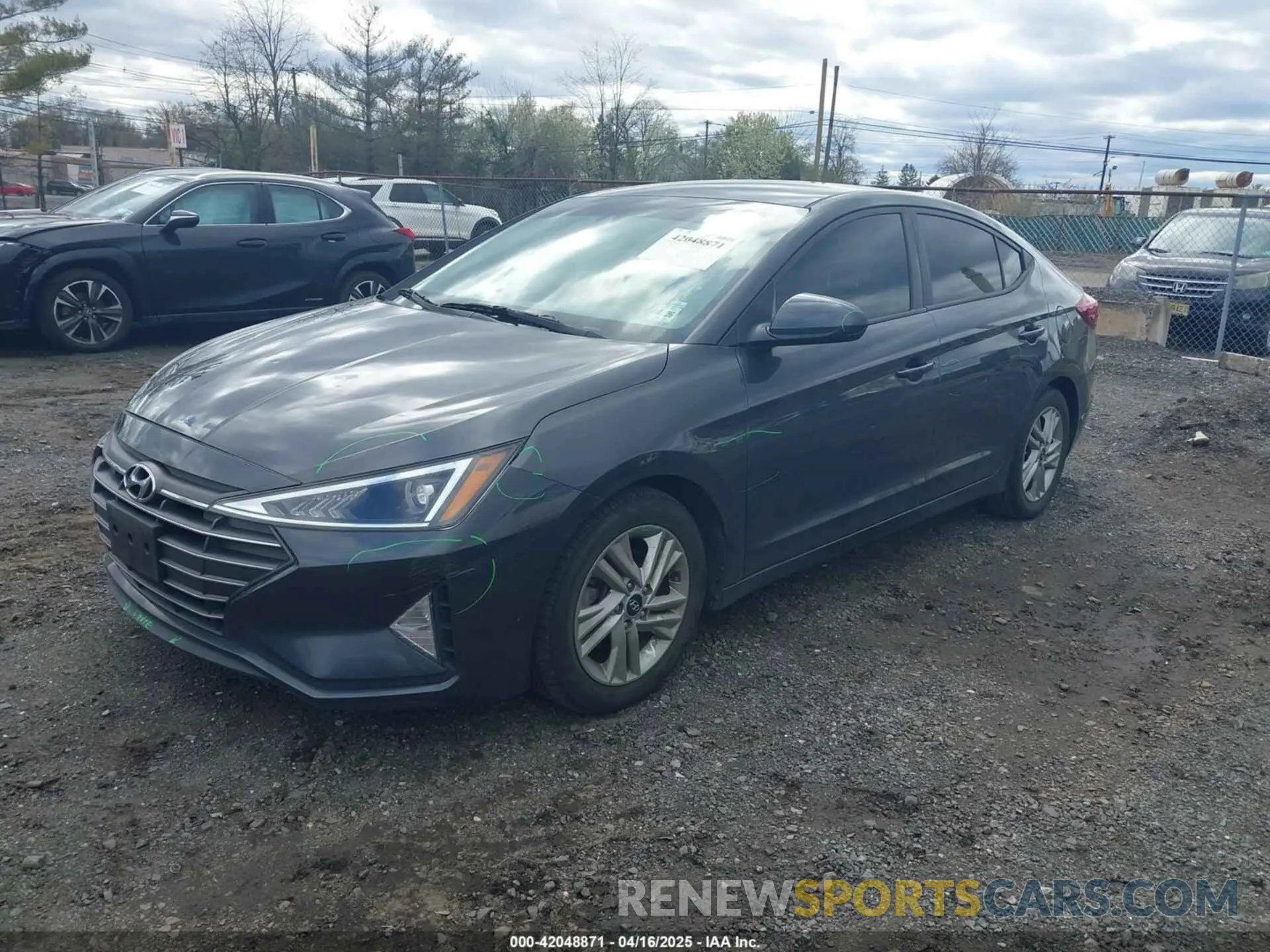 2 fotografías del automóvil dañado 5NPD84LF9LH611119 HYUNDAI ELANTRA 2020