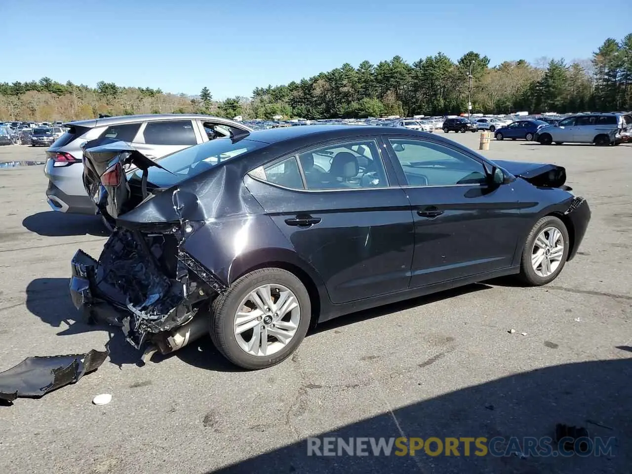 3 fotografías del automóvil dañado 5NPD84LF9LH631970 HYUNDAI ELANTRA 2020