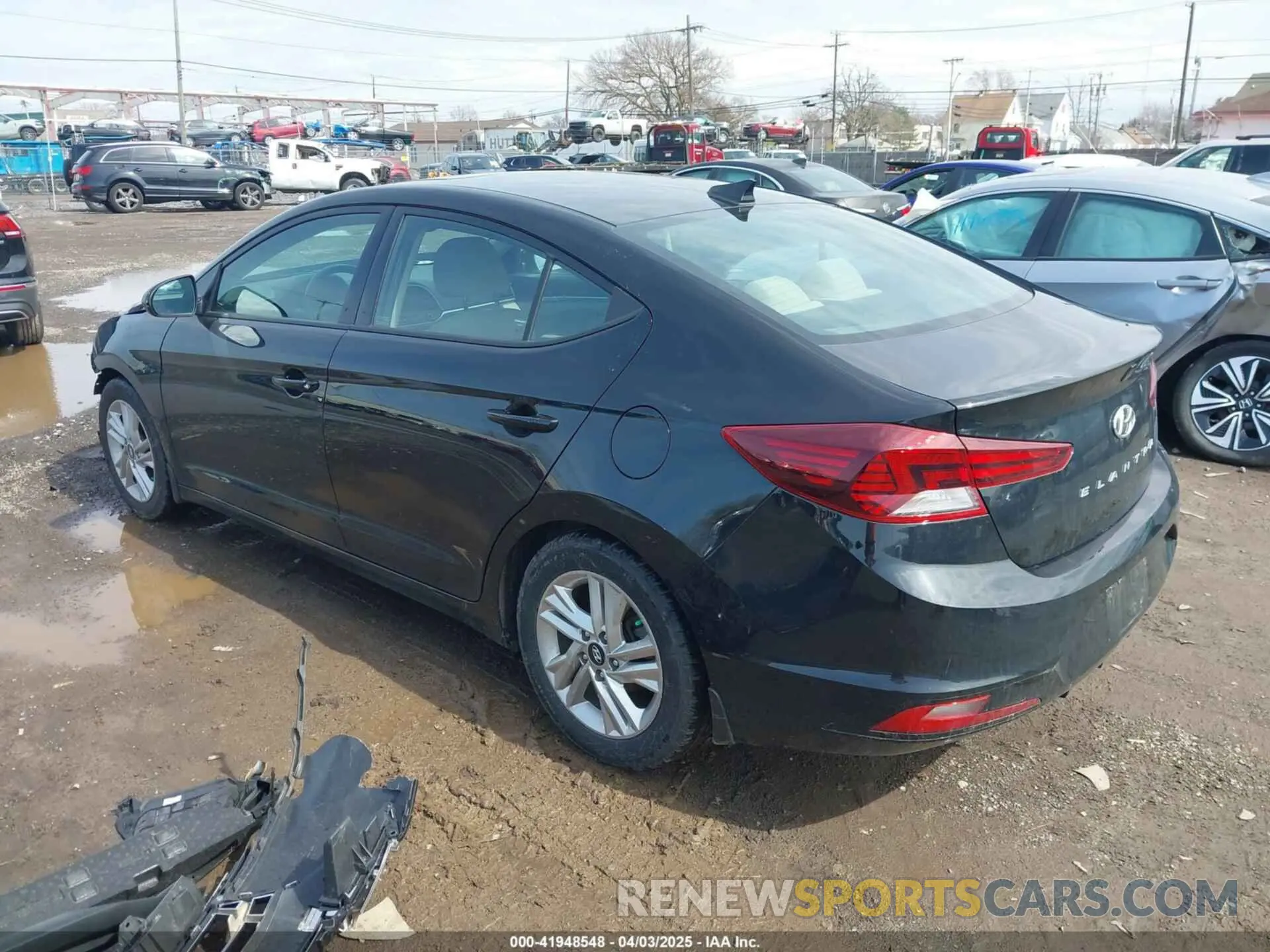 3 fotografías del automóvil dañado 5NPD84LFXLH510395 HYUNDAI ELANTRA 2020