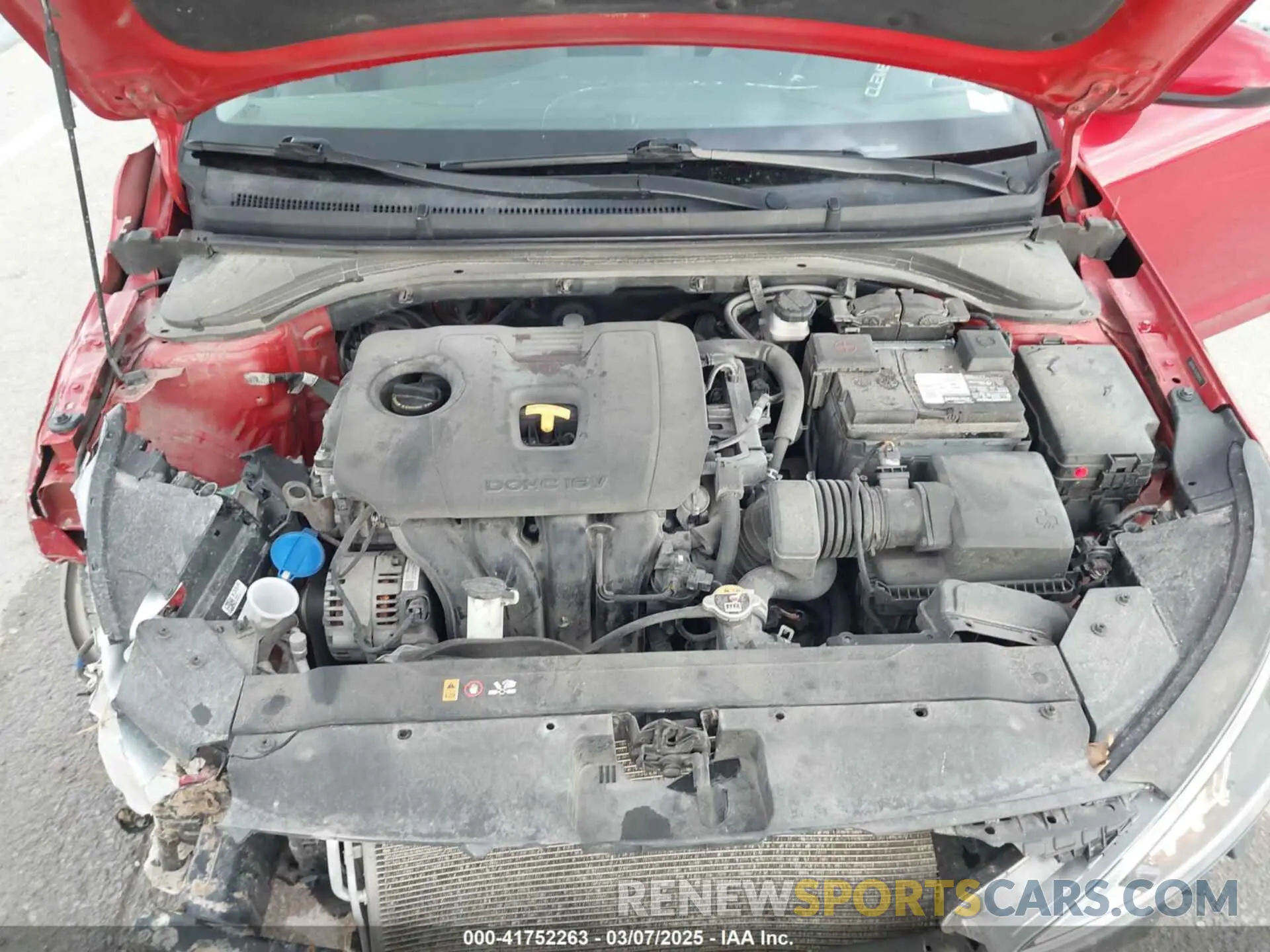 10 fotografías del automóvil dañado 5NPD84LFXLH534776 HYUNDAI ELANTRA 2020