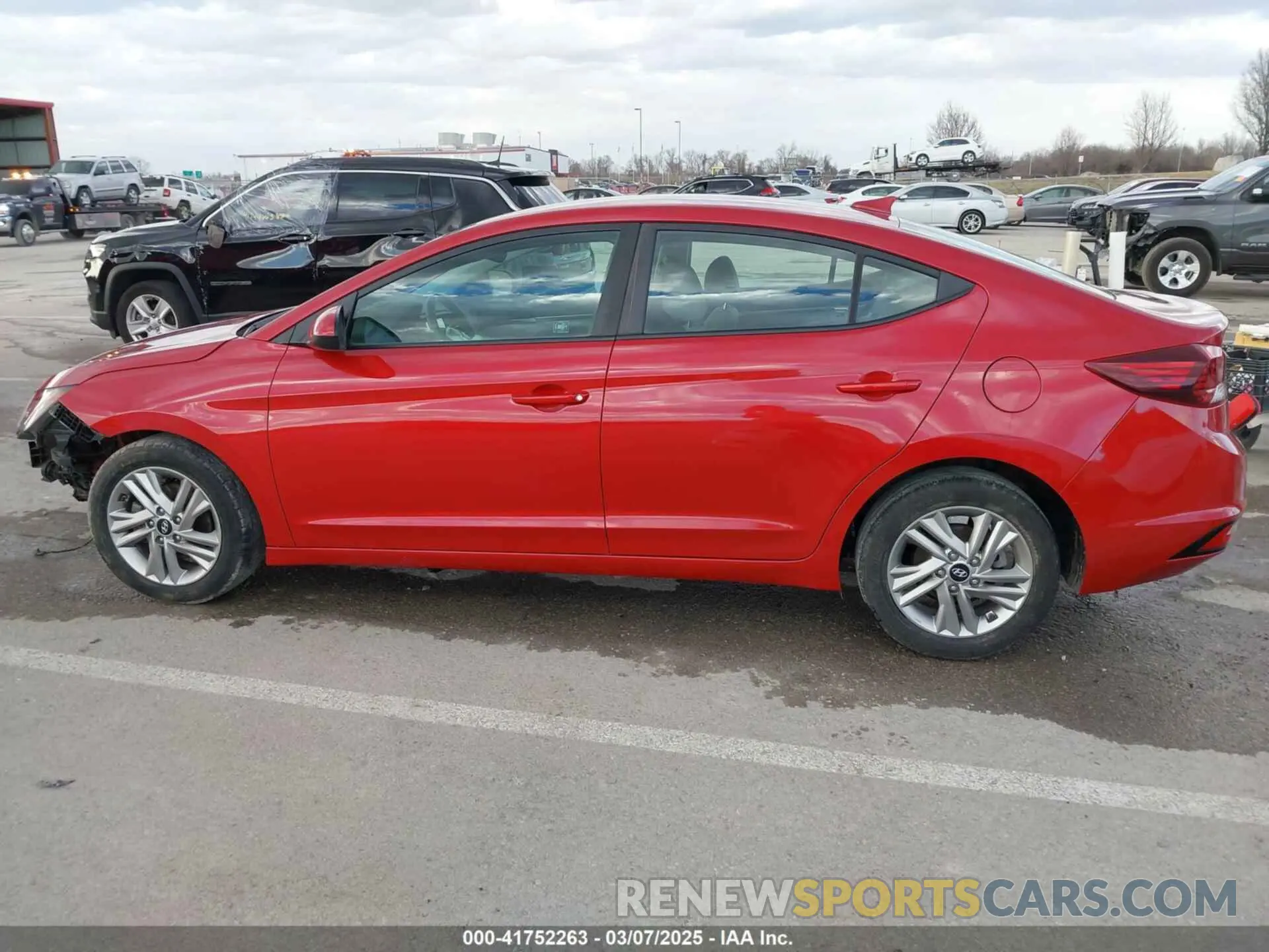 14 fotografías del automóvil dañado 5NPD84LFXLH534776 HYUNDAI ELANTRA 2020