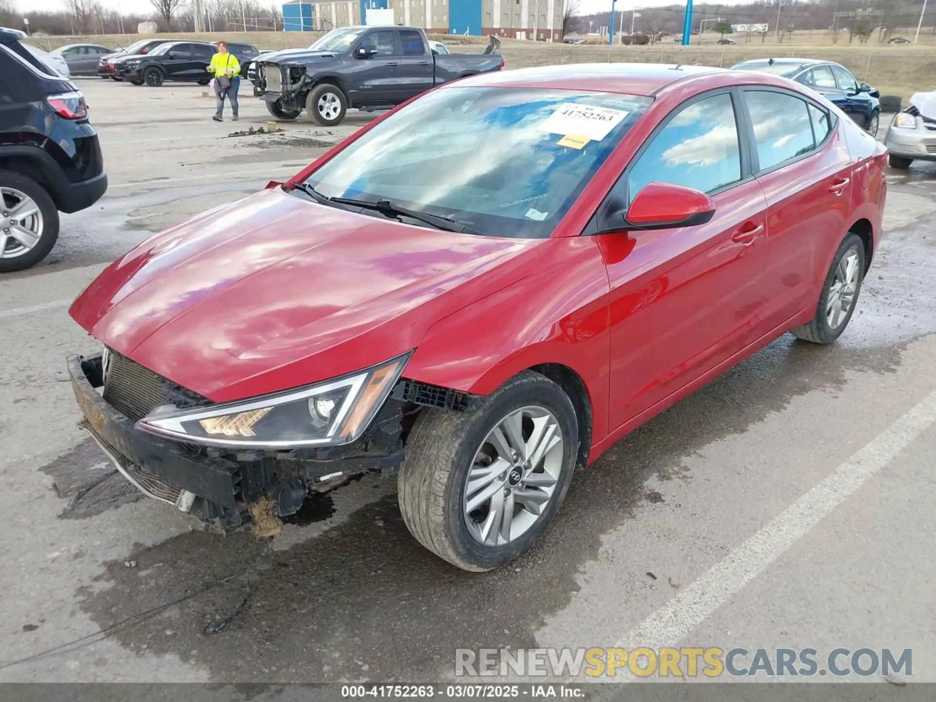 2 fotografías del automóvil dañado 5NPD84LFXLH534776 HYUNDAI ELANTRA 2020