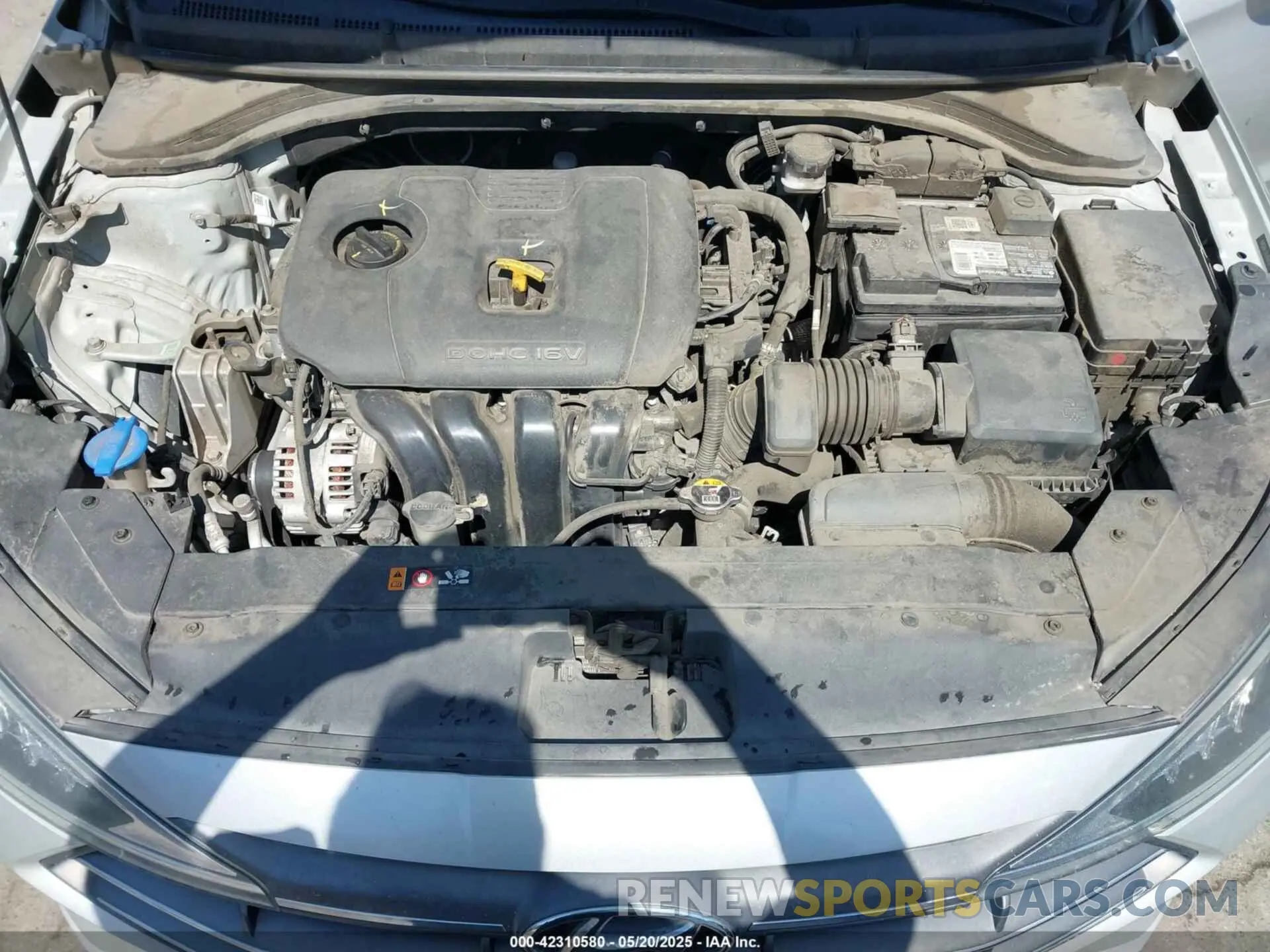 10 fotografías del automóvil dañado 5NPD84LFXLH538732 HYUNDAI ELANTRA 2020
