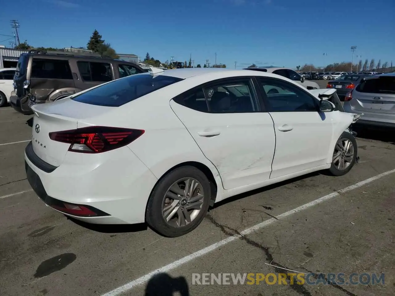 3 fotografías del automóvil dañado 5NPD84LFXLH546149 HYUNDAI ELANTRA 2020