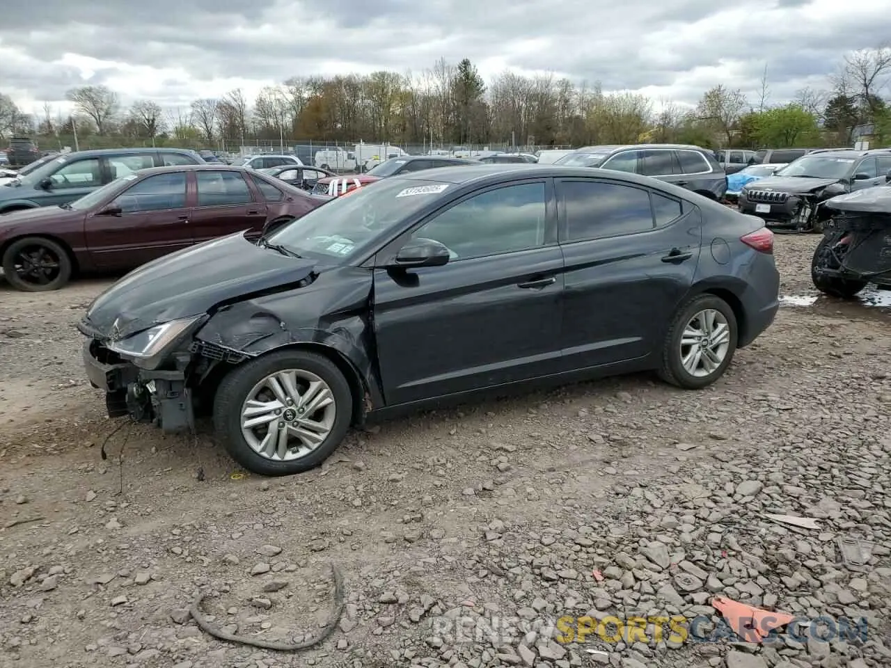 1 fotografías del automóvil dañado 5NPD84LFXLH552419 HYUNDAI ELANTRA 2020