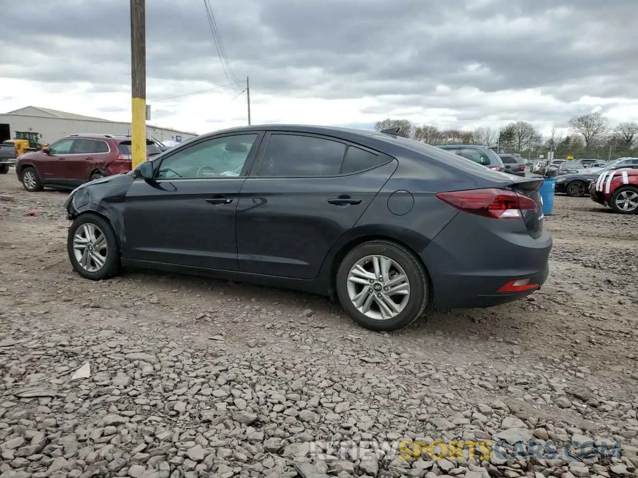 2 fotografías del automóvil dañado 5NPD84LFXLH552419 HYUNDAI ELANTRA 2020