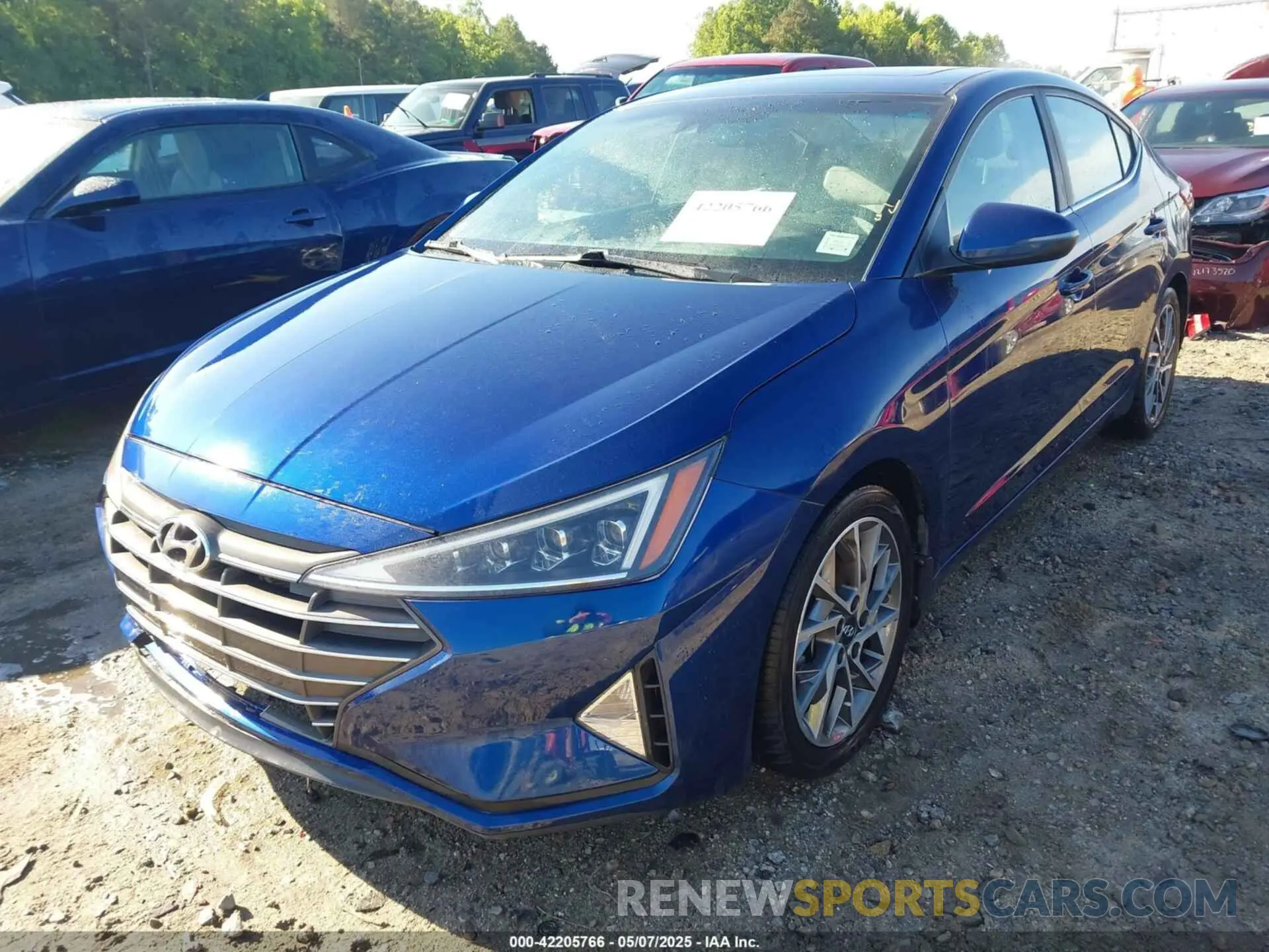 2 fotografías del automóvil dañado 5NPD84LFXLH566501 HYUNDAI ELANTRA 2020