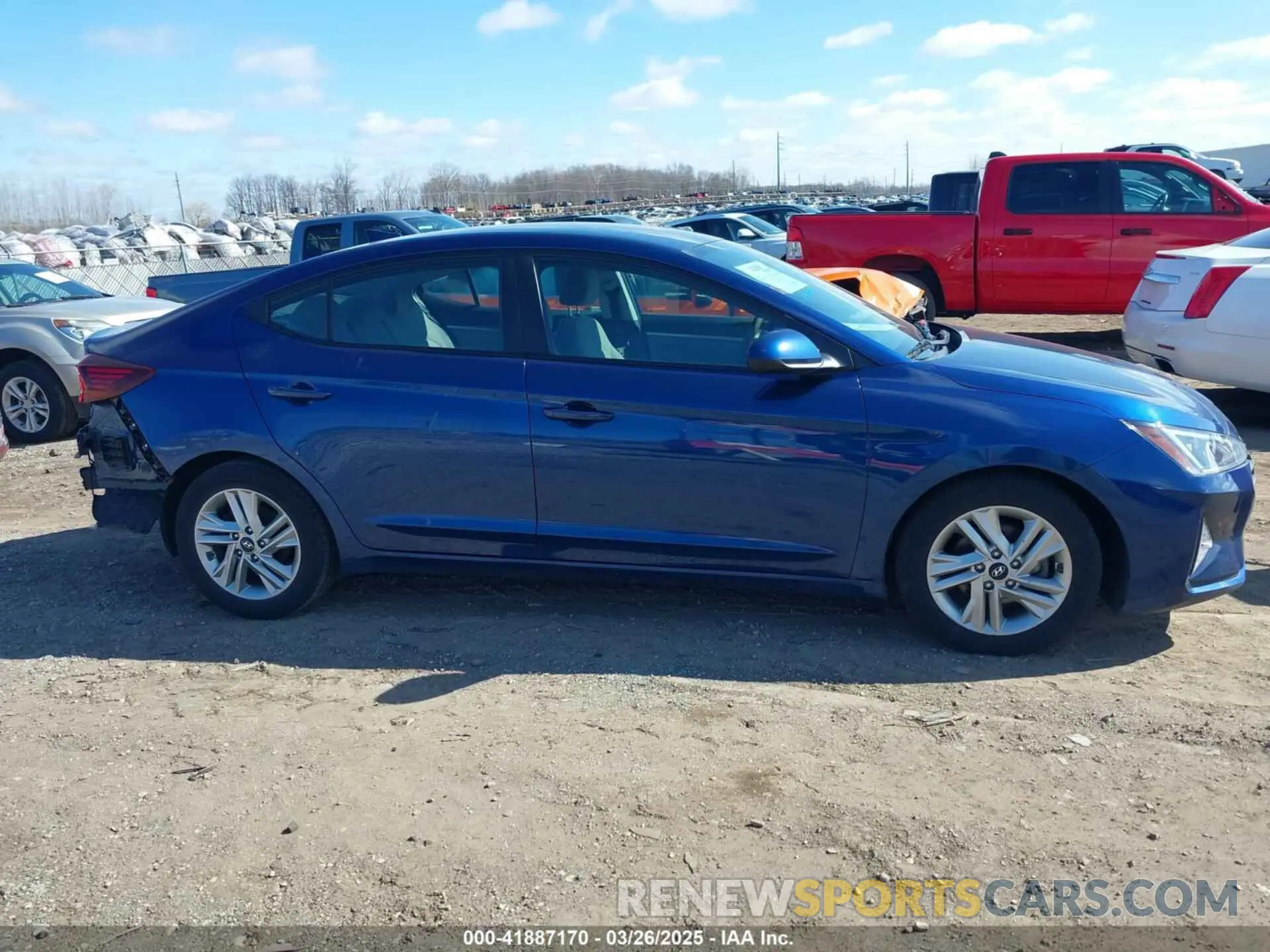14 fotografías del automóvil dañado 5NPD84LFXLH583556 HYUNDAI ELANTRA 2020