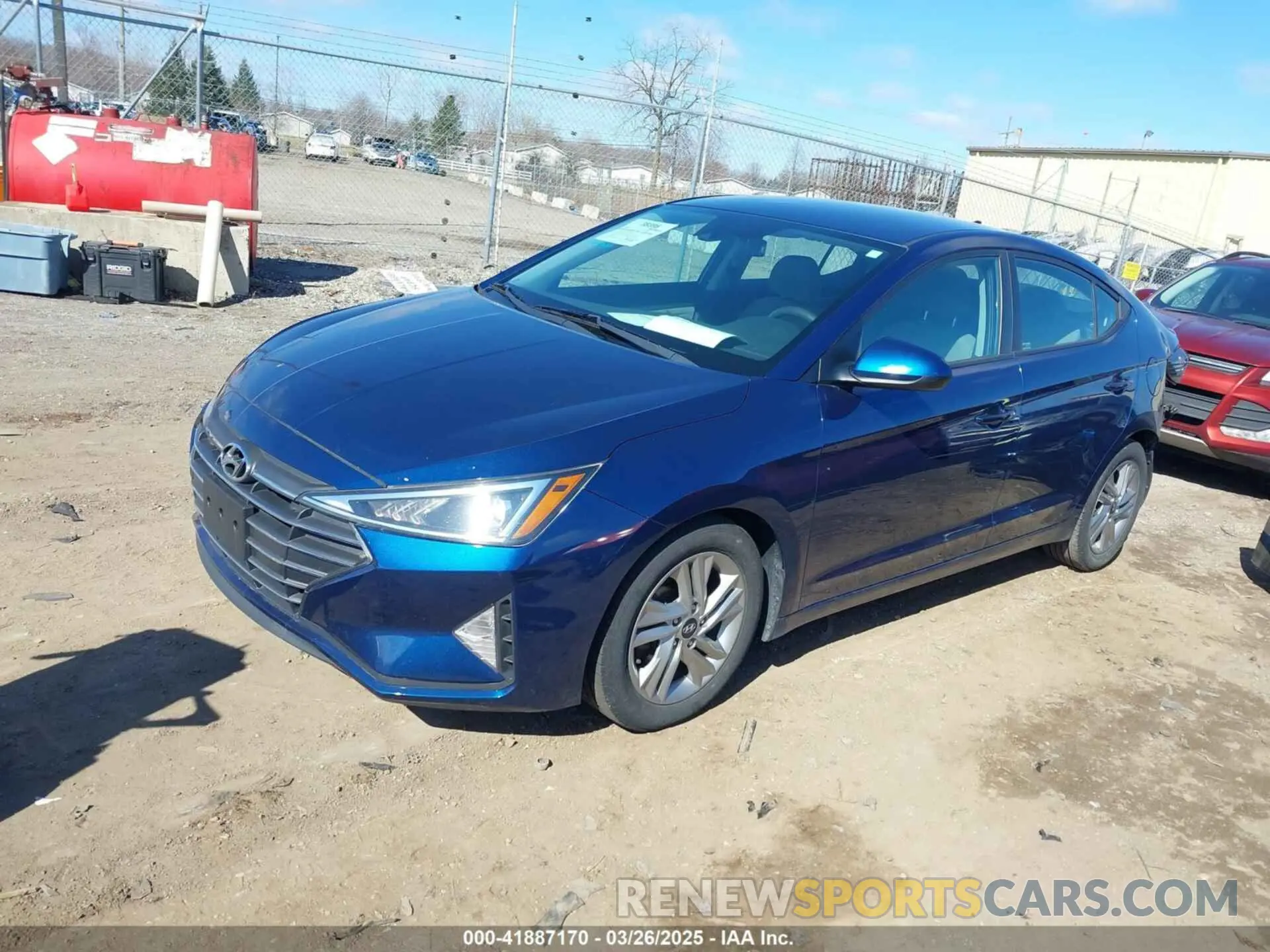 2 fotografías del automóvil dañado 5NPD84LFXLH583556 HYUNDAI ELANTRA 2020