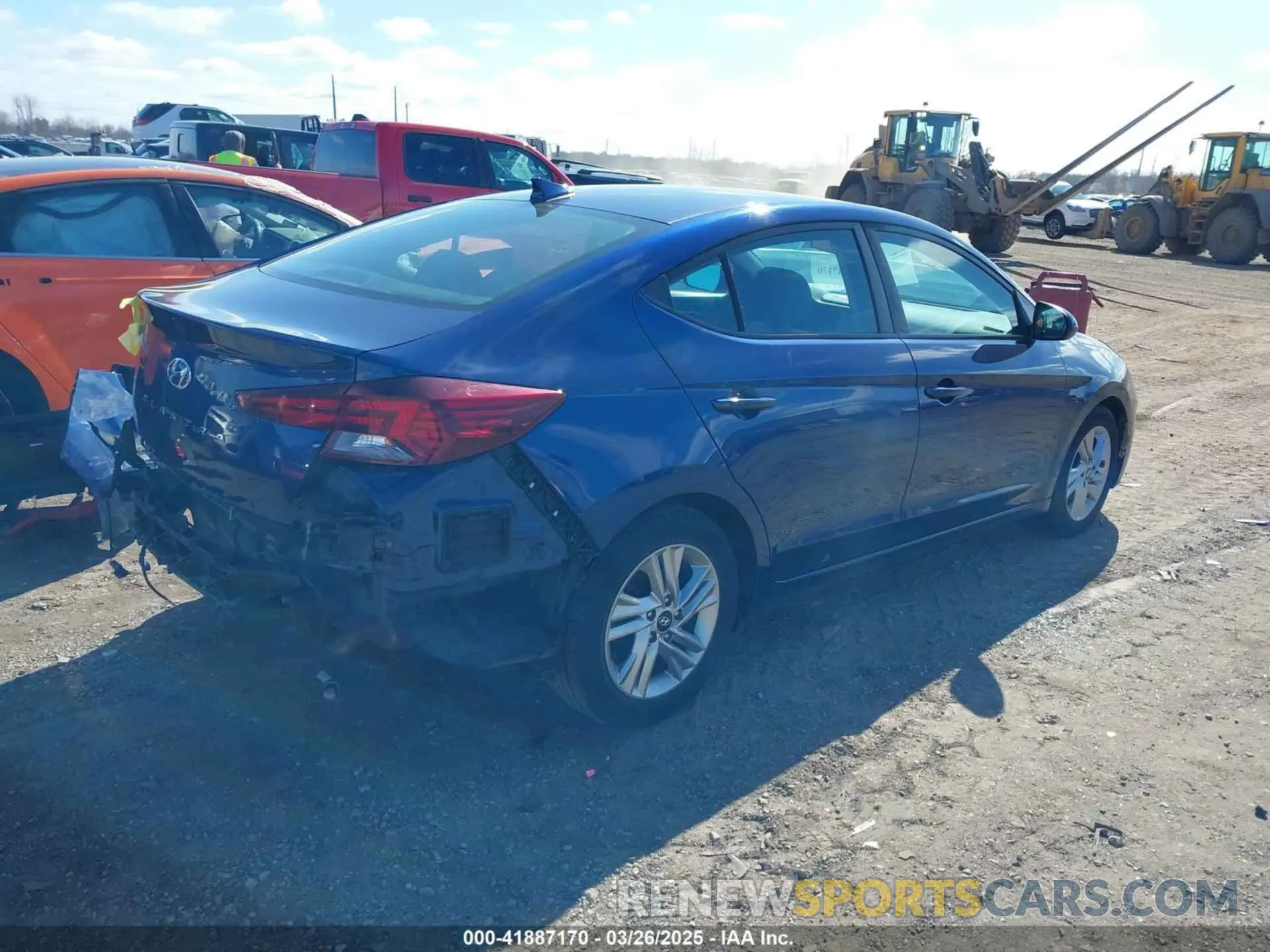 4 fotografías del automóvil dañado 5NPD84LFXLH583556 HYUNDAI ELANTRA 2020