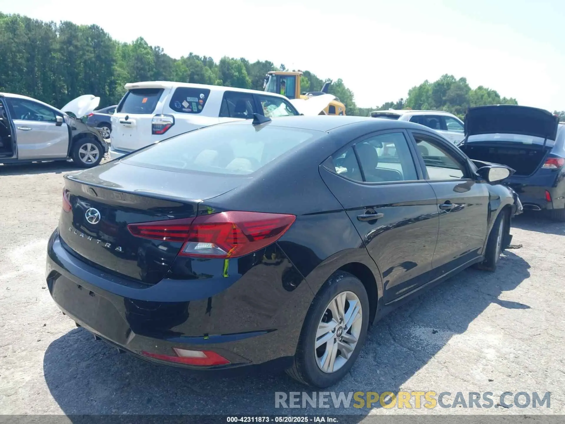4 fotografías del automóvil dañado 5NPD84LFXLH603174 HYUNDAI ELANTRA 2020
