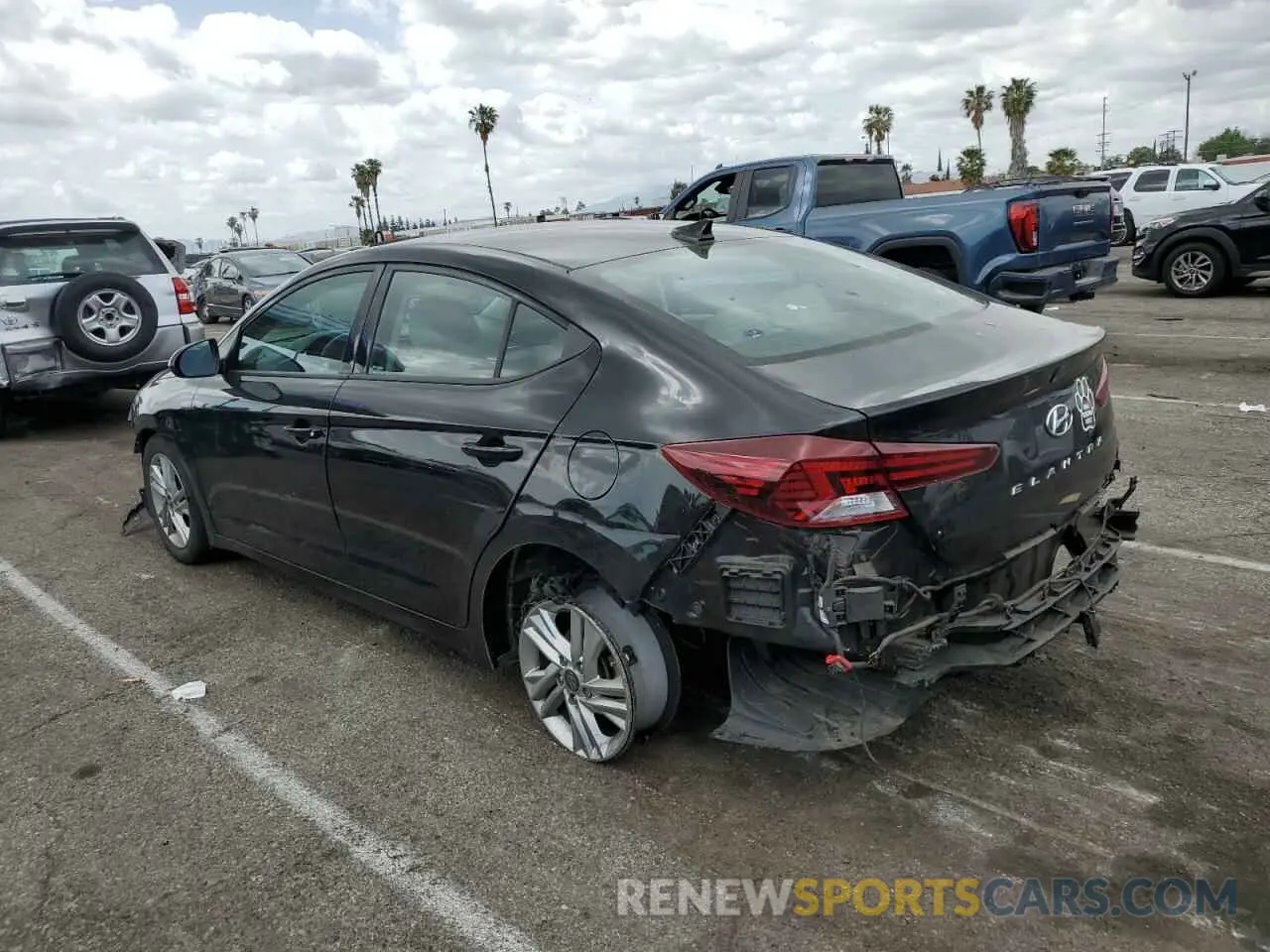 2 fotografías del automóvil dañado 5NPD84LFXLH610125 HYUNDAI ELANTRA 2020