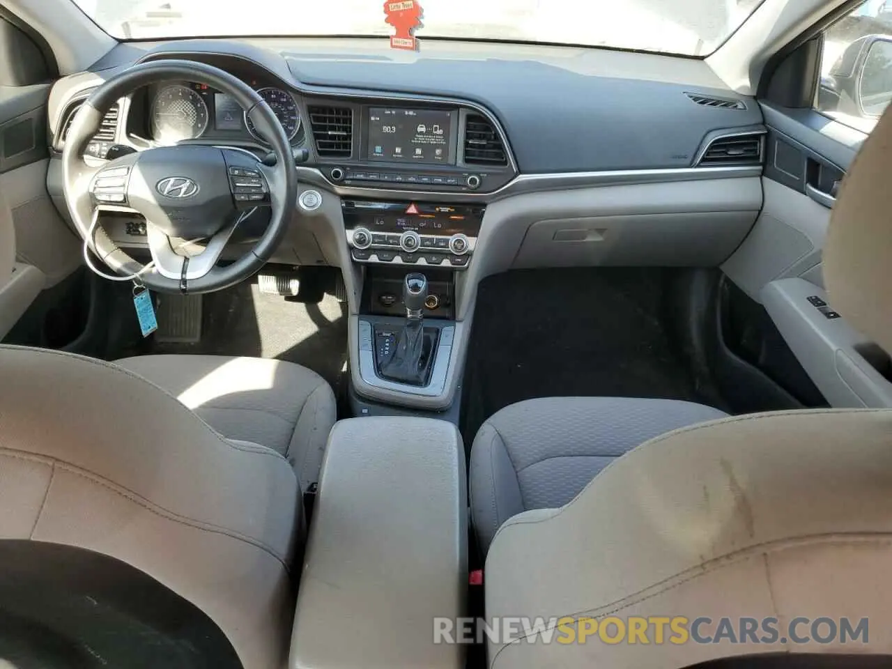 8 fotografías del automóvil dañado 5NPD84LFXLH618452 HYUNDAI ELANTRA 2020