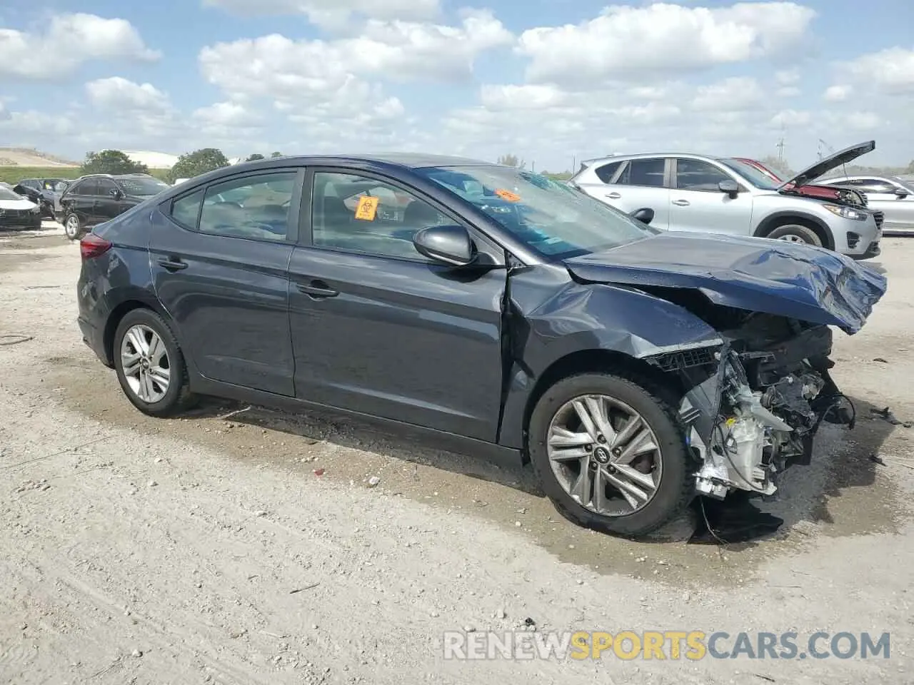4 fotografías del automóvil dañado 5NPD84LFXLH621593 HYUNDAI ELANTRA 2020