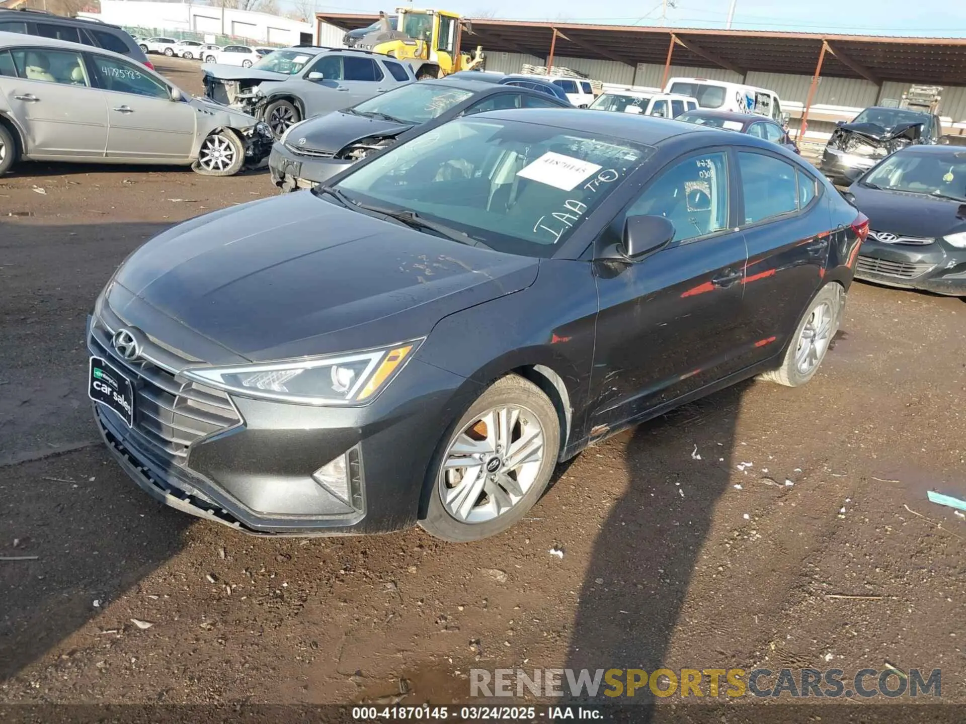 2 fotografías del automóvil dañado 5NPD84LFXLH630309 HYUNDAI ELANTRA 2020