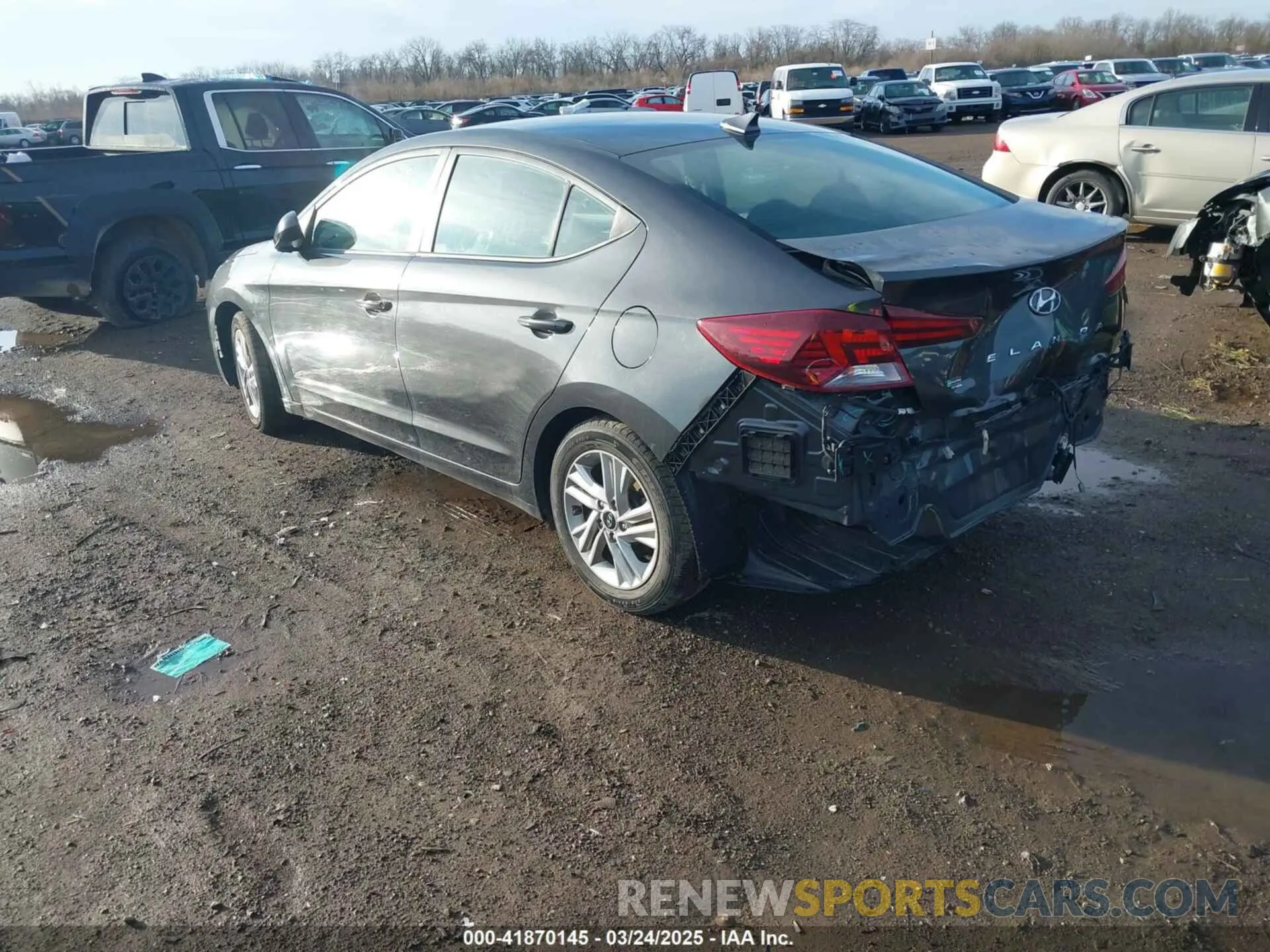 3 fotografías del automóvil dañado 5NPD84LFXLH630309 HYUNDAI ELANTRA 2020
