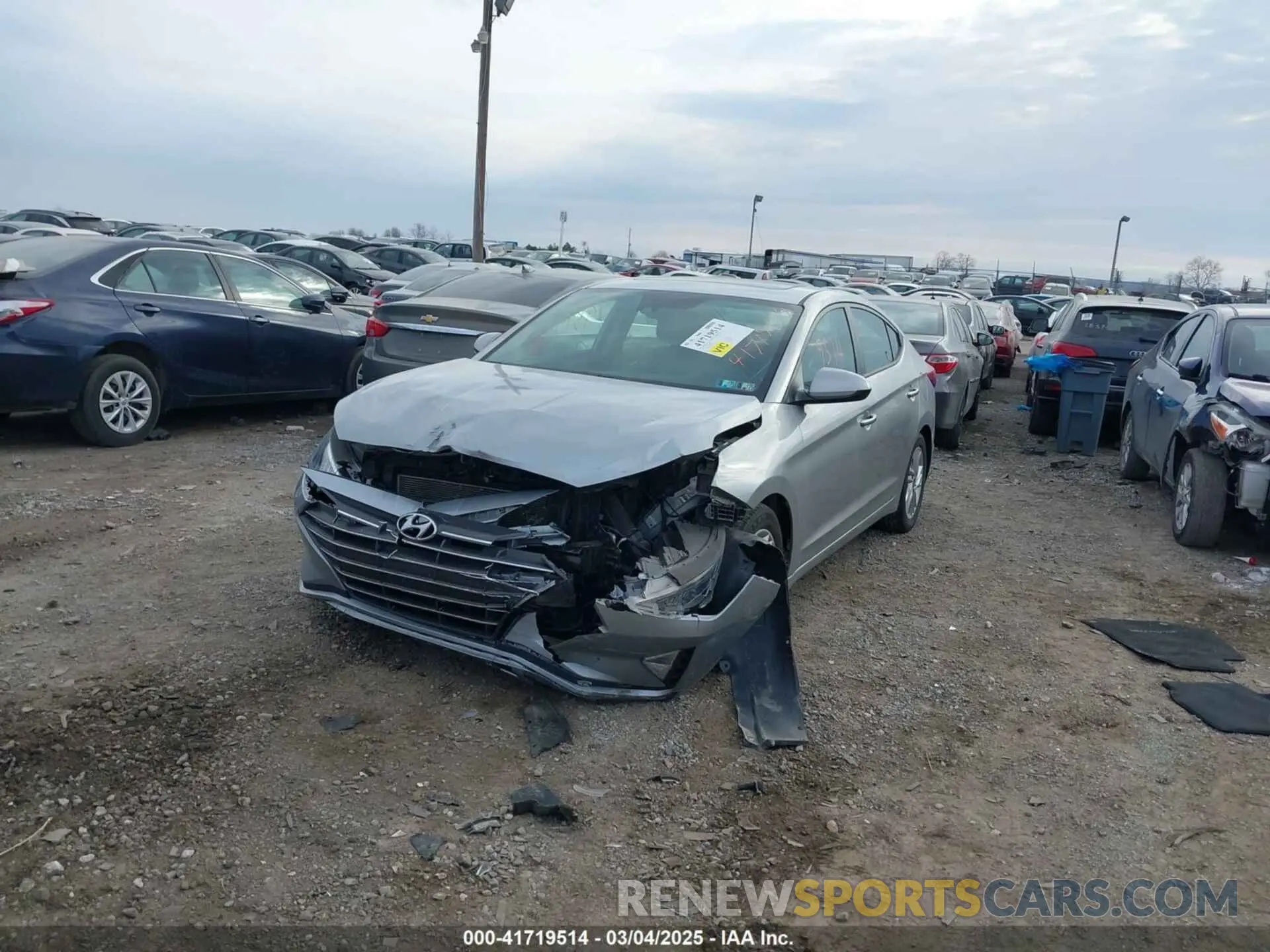 6 fotografías del automóvil dañado 5NPD84LFXLH631086 HYUNDAI ELANTRA 2020