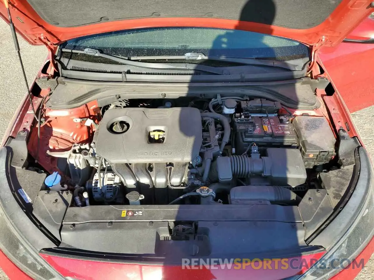 11 fotografías del automóvil dañado 5NPD84LFXLH631427 HYUNDAI ELANTRA 2020