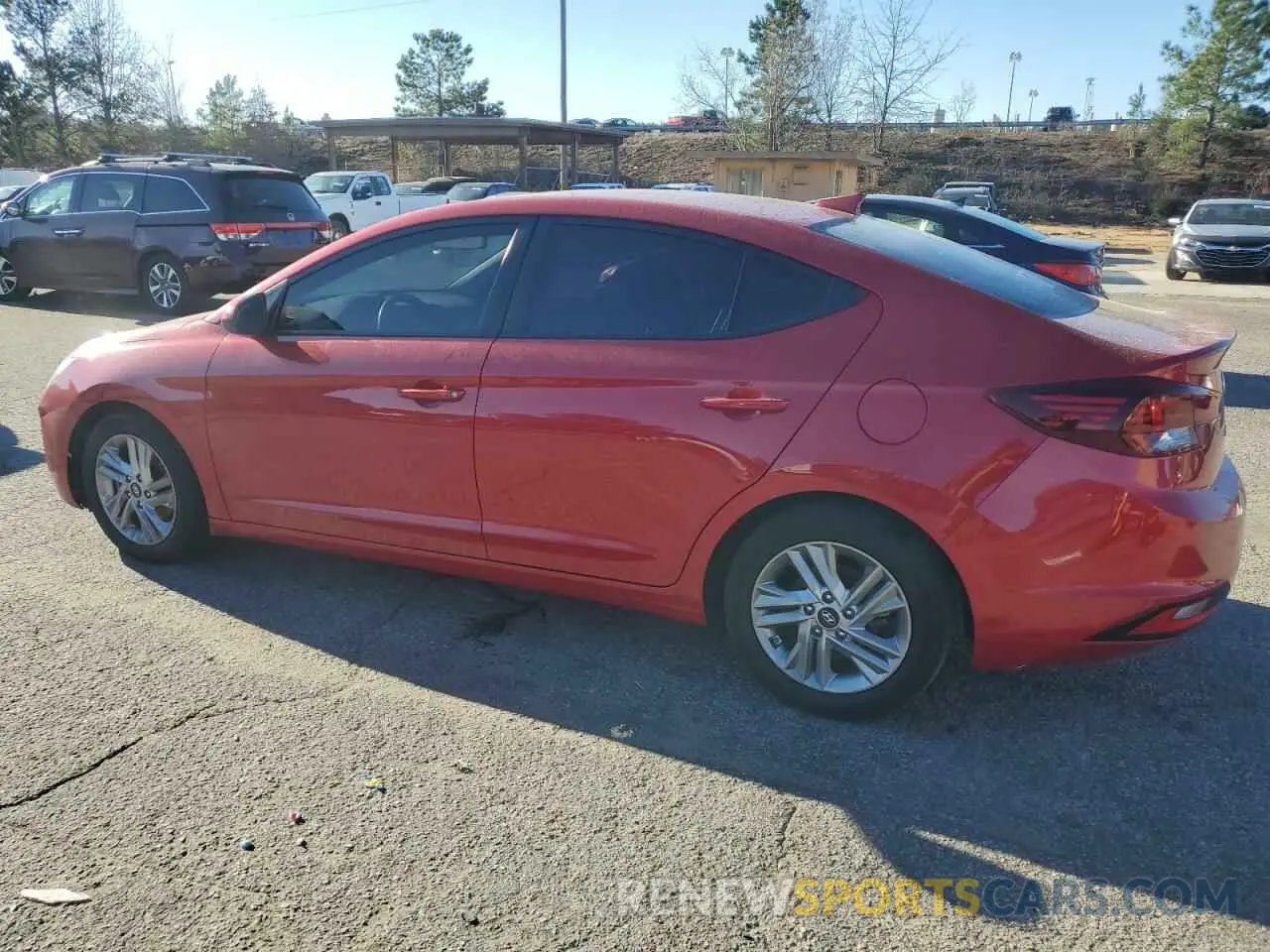 2 fotografías del automóvil dañado 5NPD84LFXLH631427 HYUNDAI ELANTRA 2020