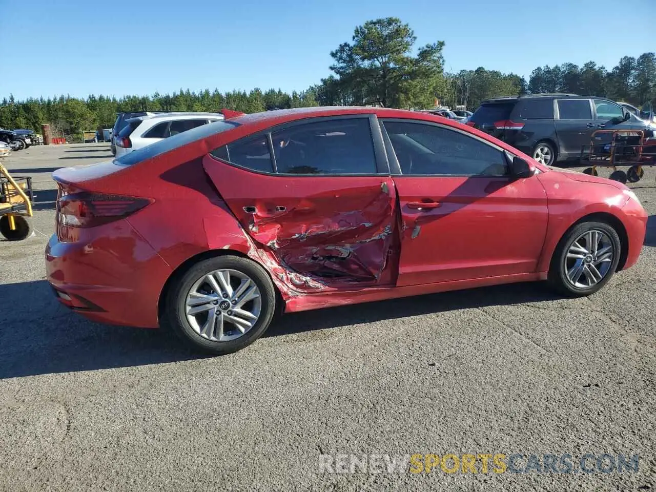 3 fotografías del automóvil dañado 5NPD84LFXLH631427 HYUNDAI ELANTRA 2020