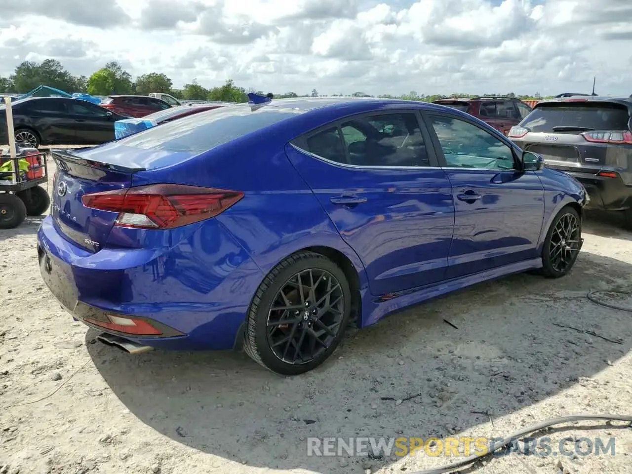 3 fotografías del automóvil dañado KMHD04LB0LU041212 HYUNDAI ELANTRA 2020