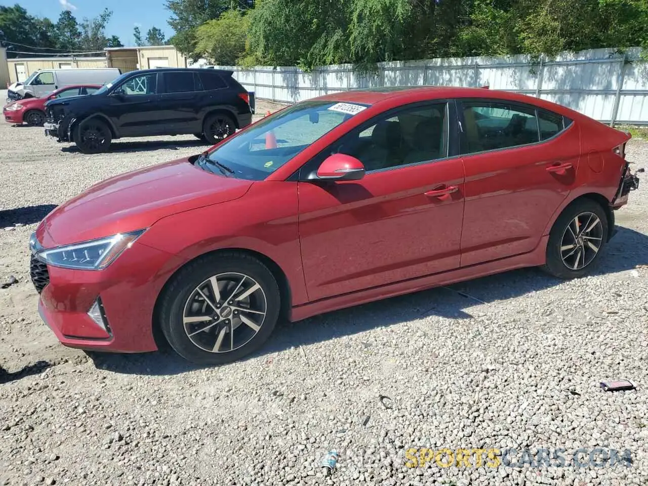 1 fotografías del automóvil dañado KMHD04LB5LU084640 HYUNDAI ELANTRA 2020