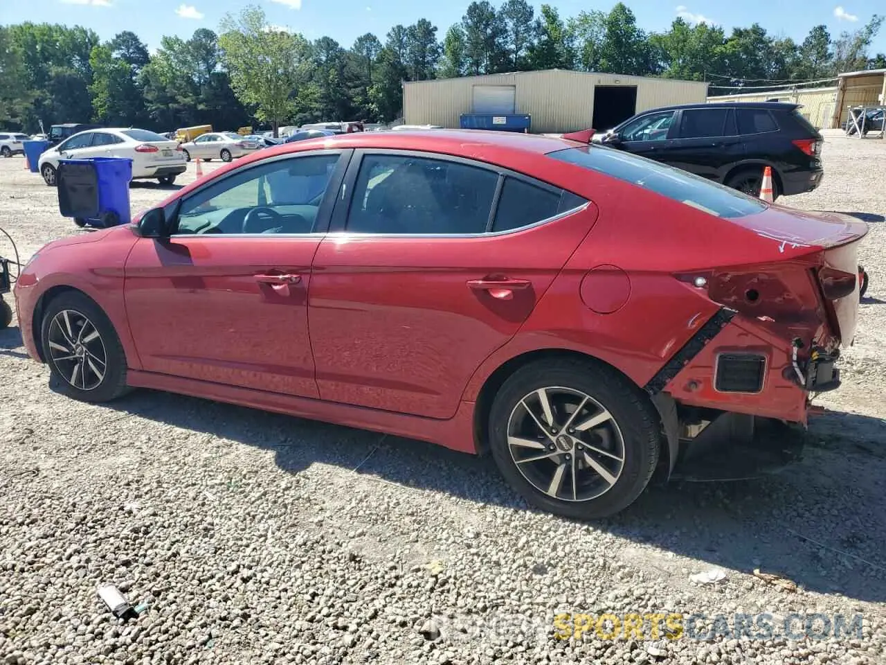 2 fotografías del automóvil dañado KMHD04LB5LU084640 HYUNDAI ELANTRA 2020