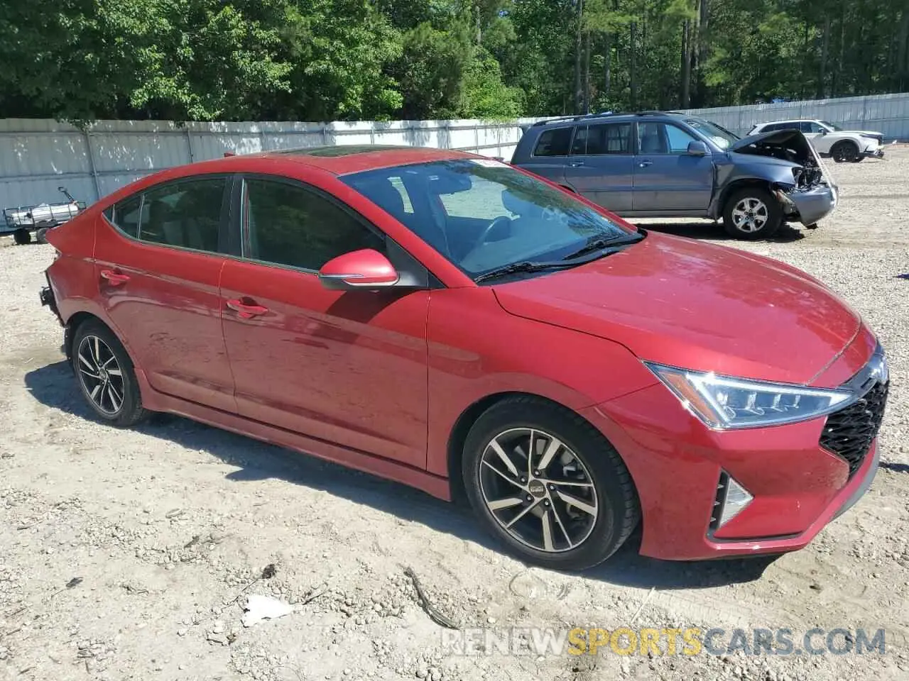 4 fotografías del automóvil dañado KMHD04LB5LU084640 HYUNDAI ELANTRA 2020