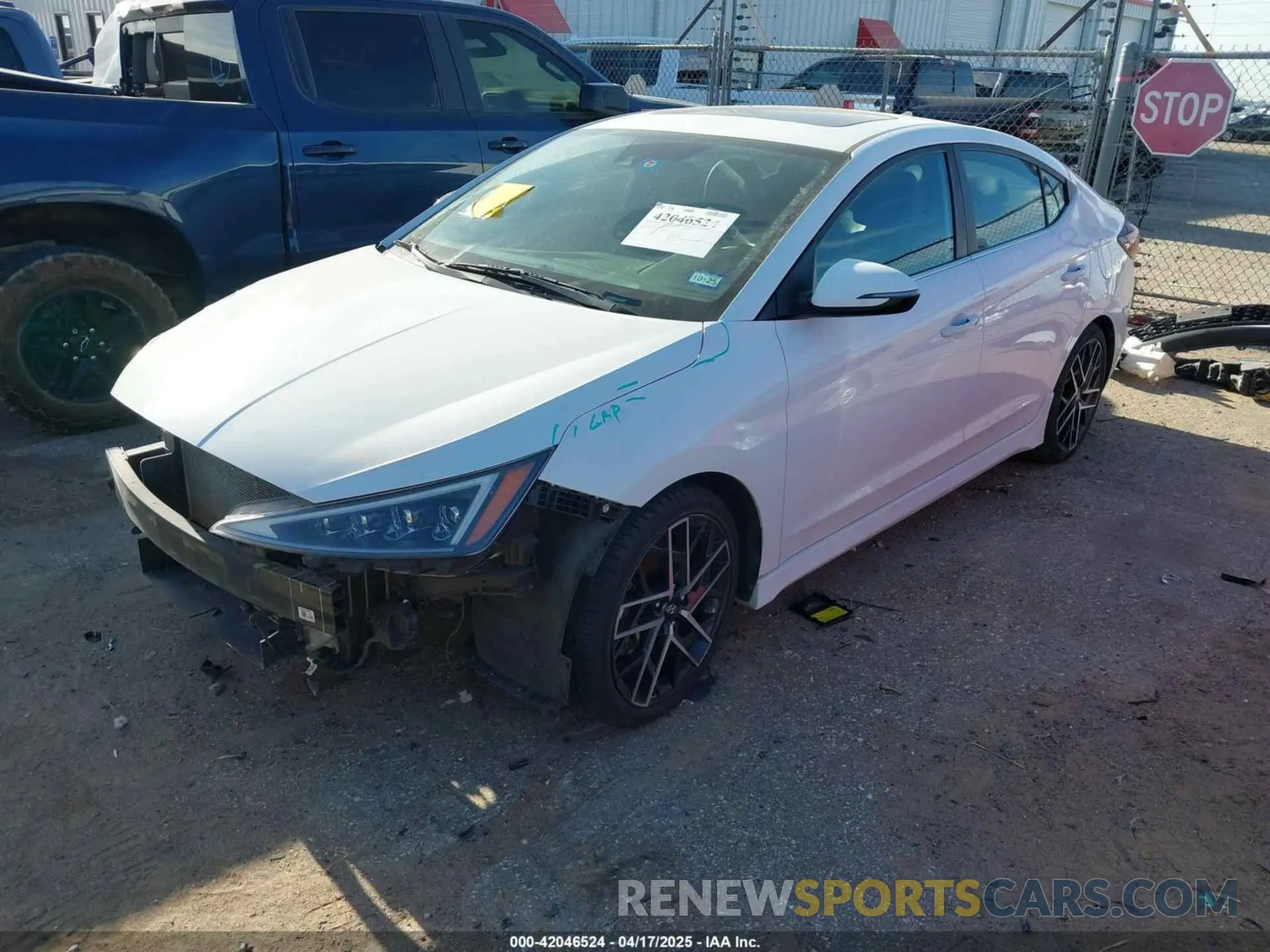 2 fotografías del automóvil dañado KMHD04LB5LU961269 HYUNDAI ELANTRA 2020