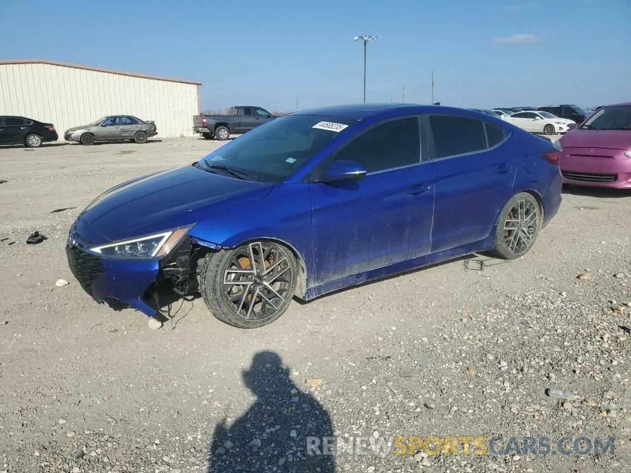 1 fotografías del automóvil dañado KMHD04LBXLU988287 HYUNDAI ELANTRA 2020