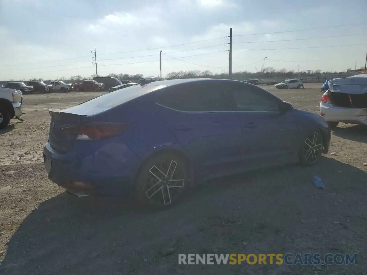3 fotografías del automóvil dañado KMHD04LBXLU988287 HYUNDAI ELANTRA 2020