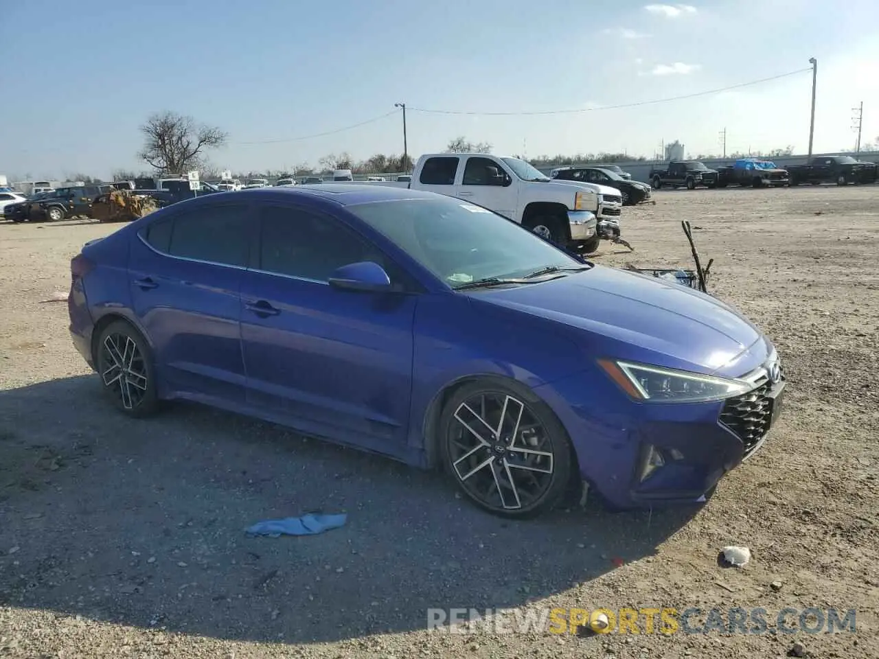4 fotografías del automóvil dañado KMHD04LBXLU988287 HYUNDAI ELANTRA 2020