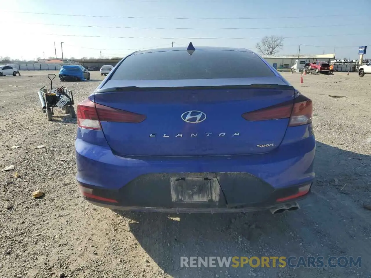 6 fotografías del automóvil dañado KMHD04LBXLU988287 HYUNDAI ELANTRA 2020