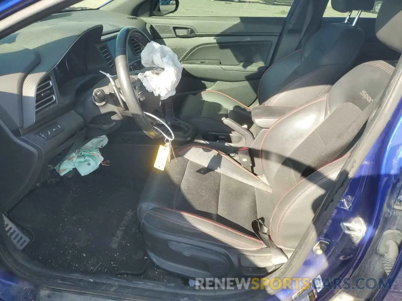 7 fotografías del automóvil dañado KMHD04LBXLU988287 HYUNDAI ELANTRA 2020