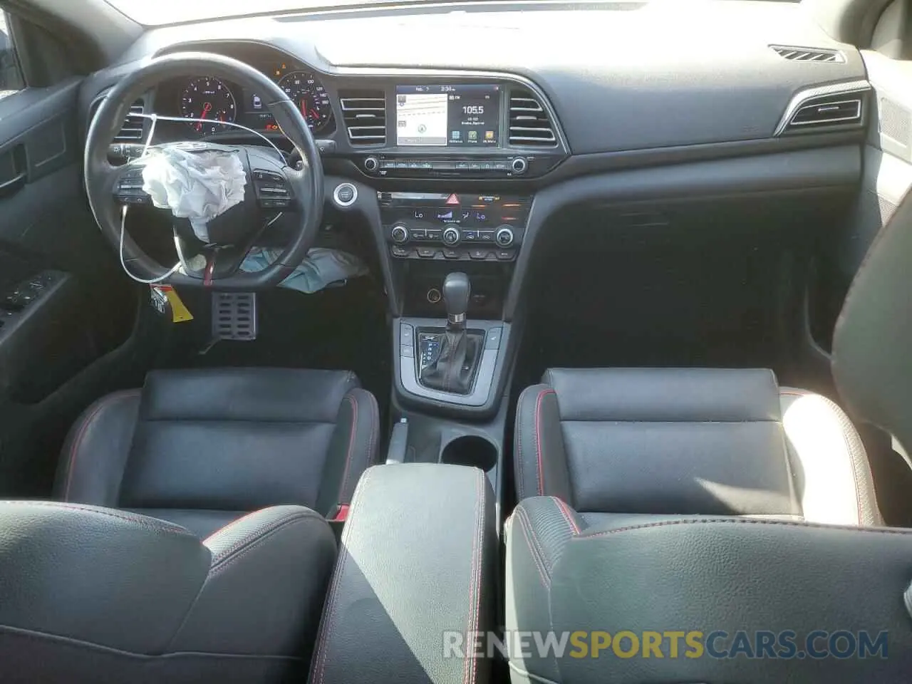 8 fotografías del automóvil dañado KMHD04LBXLU988287 HYUNDAI ELANTRA 2020