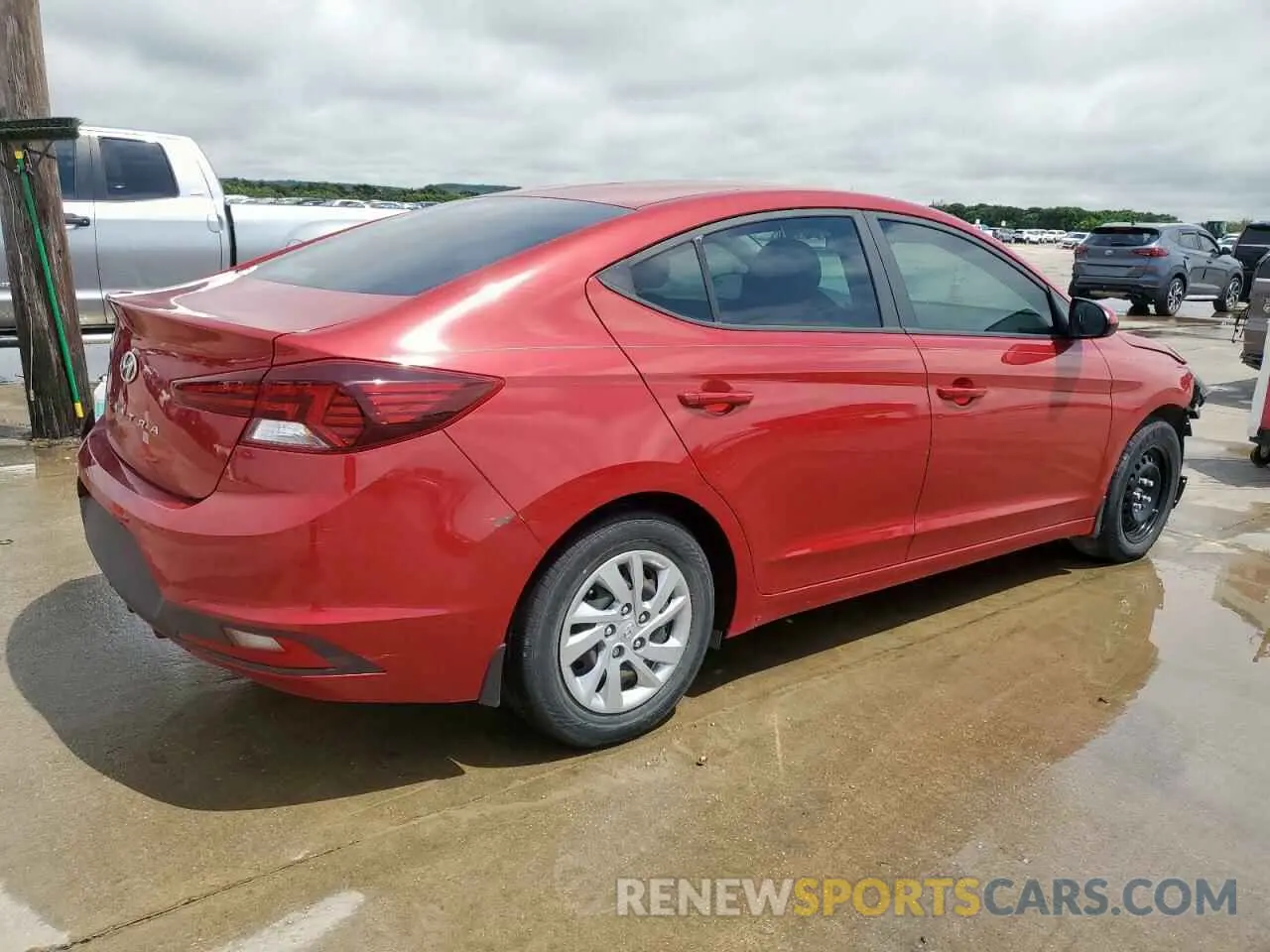 3 fotografías del automóvil dañado KMHD74LF0LU092000 HYUNDAI ELANTRA 2020