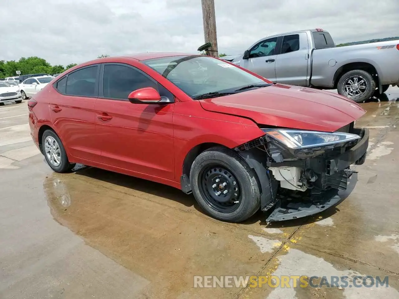 4 fotografías del automóvil dañado KMHD74LF0LU092000 HYUNDAI ELANTRA 2020