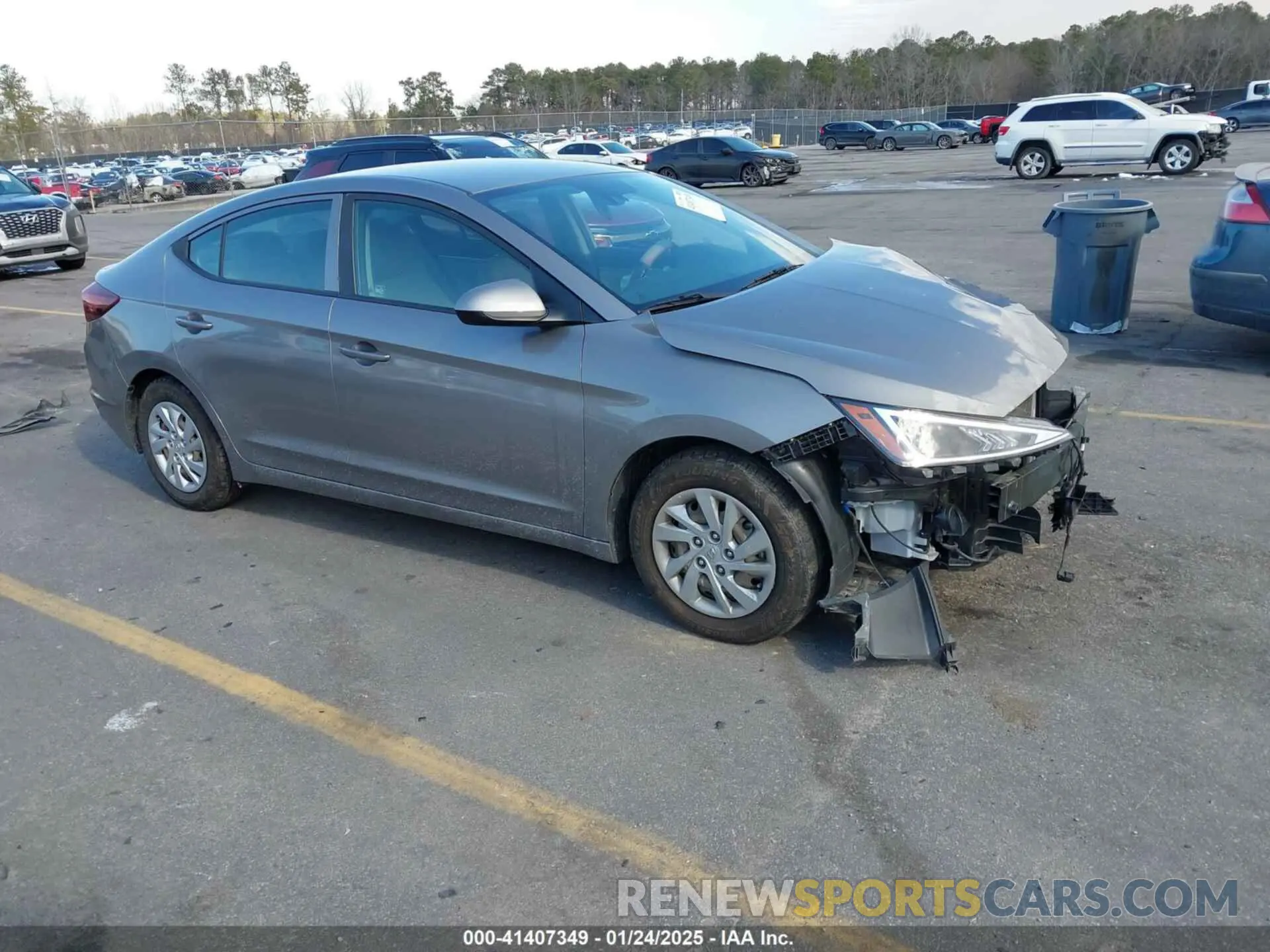 1 fotografías del automóvil dañado KMHD74LF0LU915539 HYUNDAI ELANTRA 2020