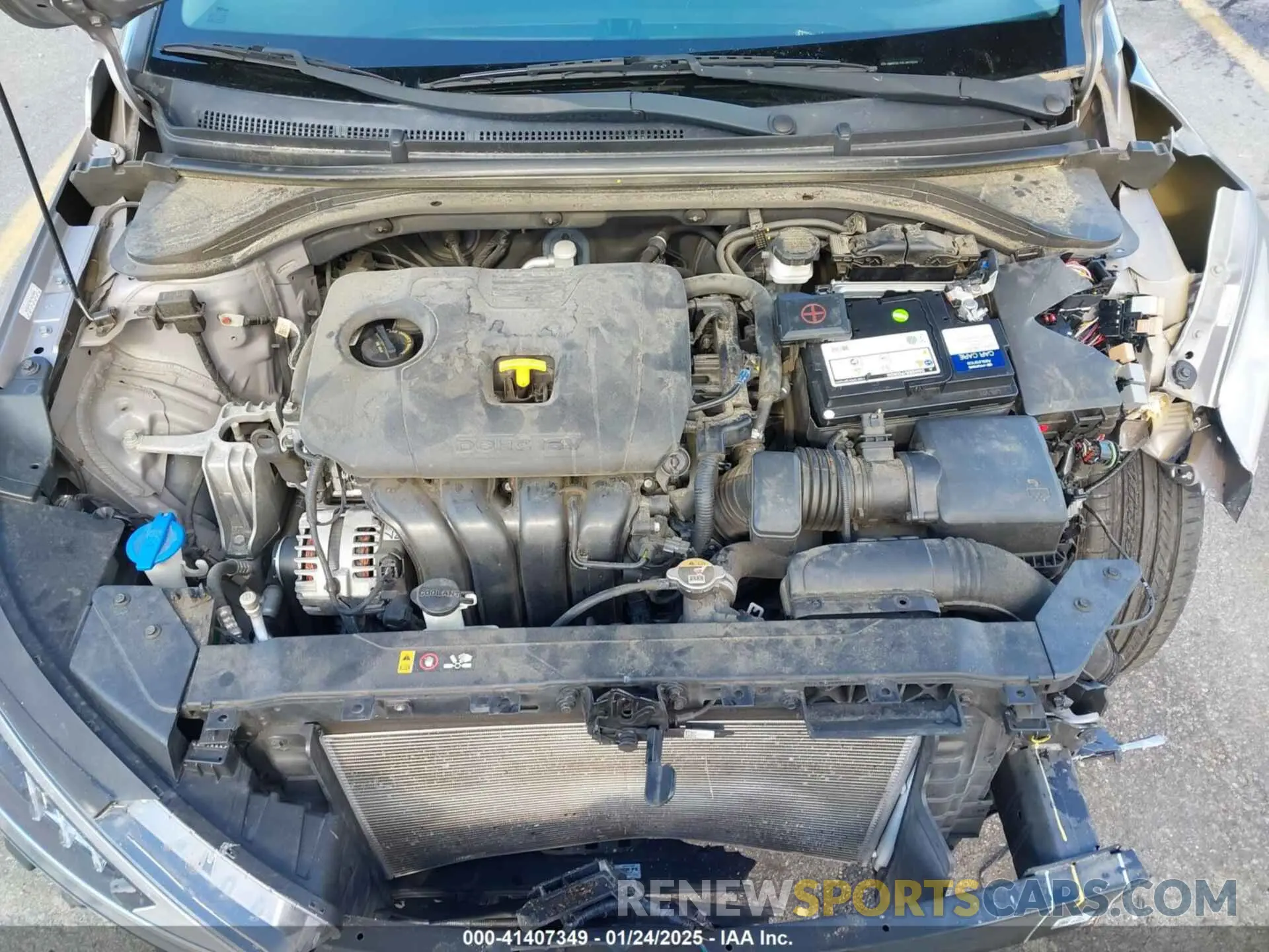10 fotografías del automóvil dañado KMHD74LF0LU915539 HYUNDAI ELANTRA 2020