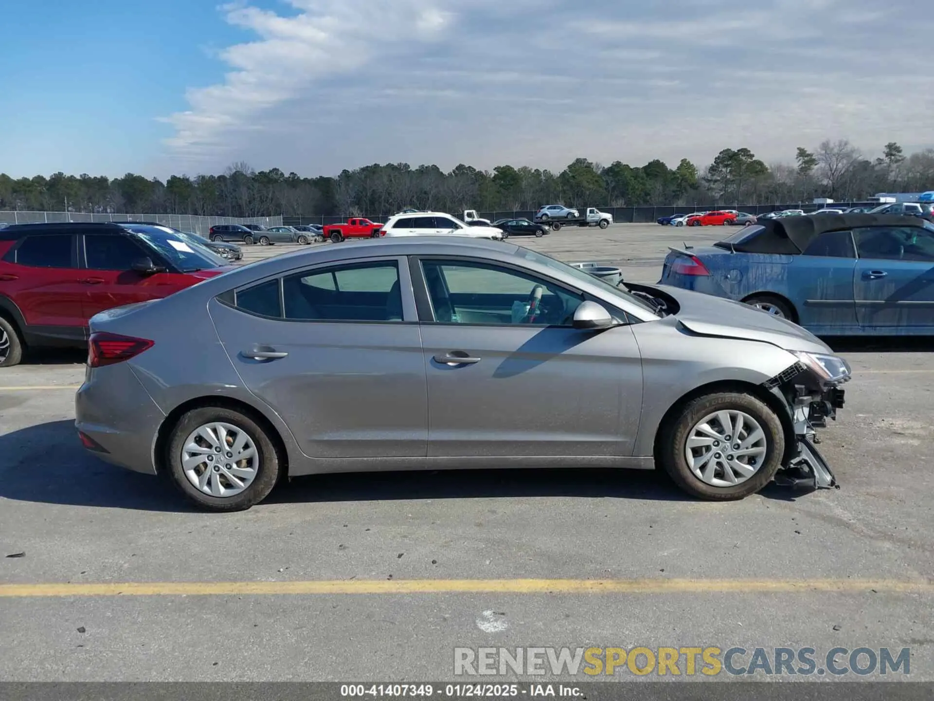 13 fotografías del automóvil dañado KMHD74LF0LU915539 HYUNDAI ELANTRA 2020
