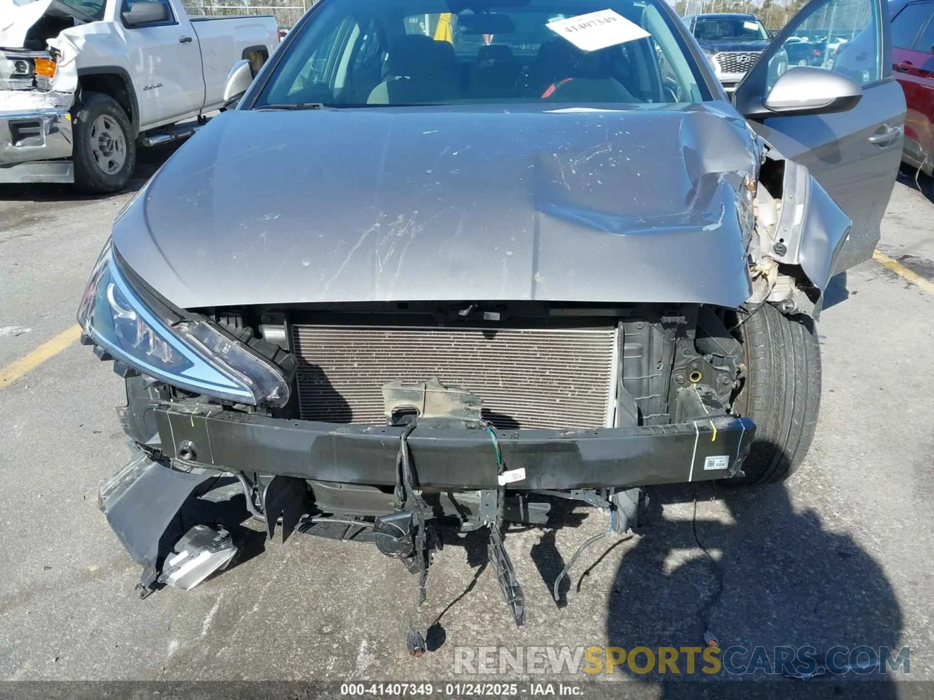 6 fotografías del automóvil dañado KMHD74LF0LU915539 HYUNDAI ELANTRA 2020